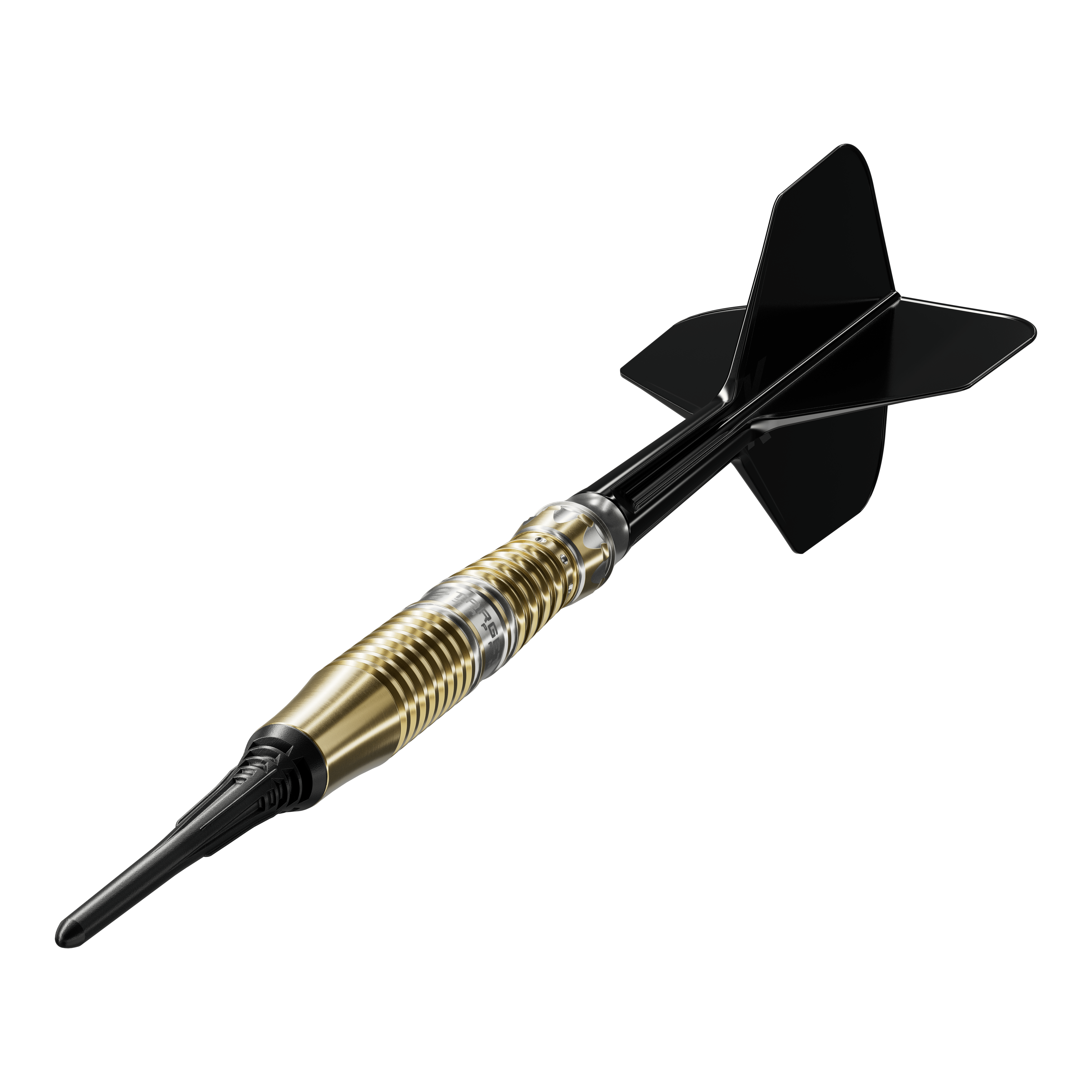 Fléchettes Target Black Marque Enzo Soft - 18 g Target Black Marque Enzo Softdarts - 18g sind auf diesem Bild zu sehen. Perfekt ausbalancierte Softdarts für ambitionierte Spieler.