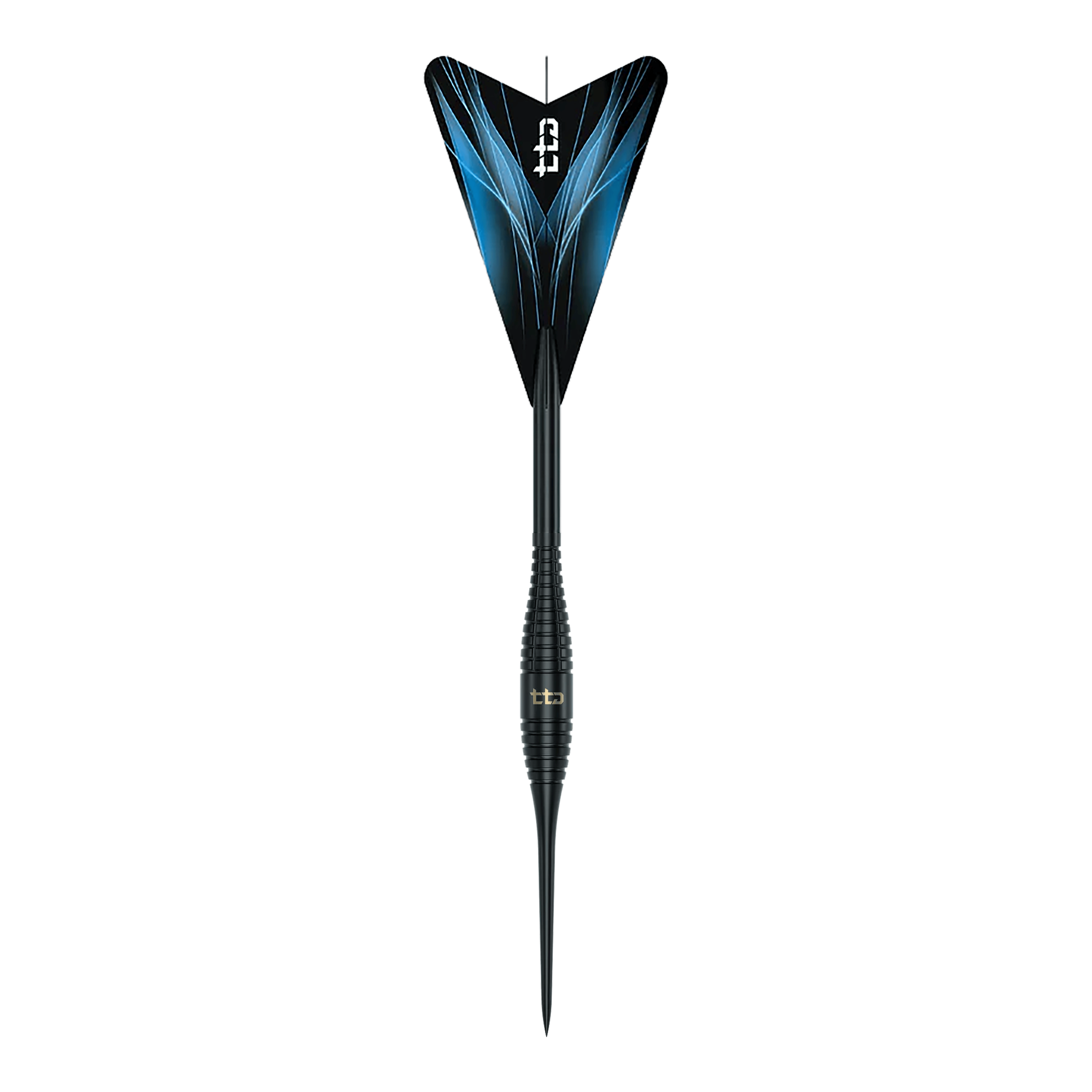 Caliburn TTD Complete Titanium T2 Fléchettes en acier noir - 6 g Das ist ein Bild der Caliburn TTD Complete Titanium T2 Black Steeldarts - 6g. Die Steeldarts sind schwarz und wiegen 6 Gramm.