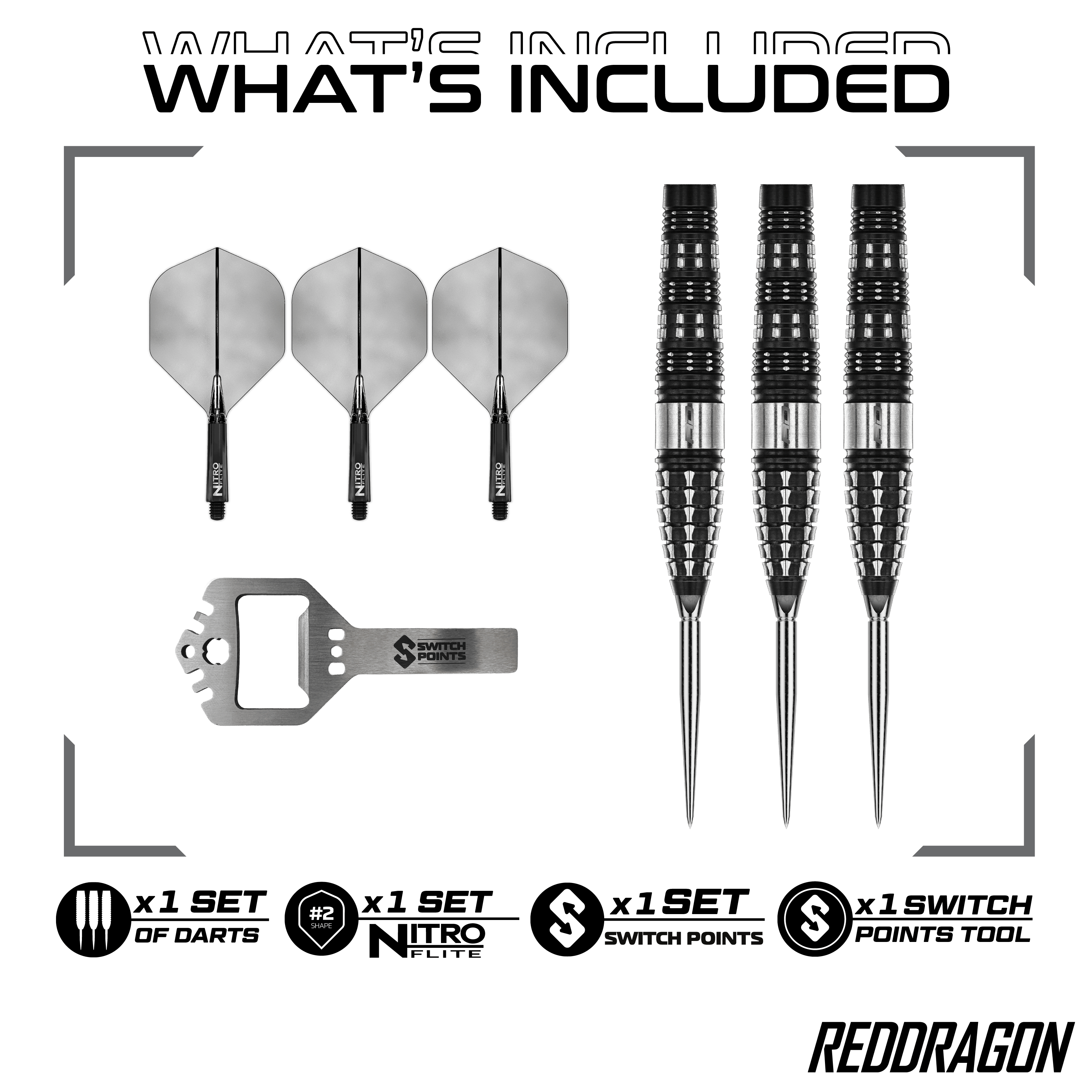 Fléchettes en acier Red Dragon Recon Torpedo Abgebildet sind die Red Dragon Recon Torpedo Steeldarts - 23g. Dieses Produkt ist für Präzision und hohe Leistung entwickelt.