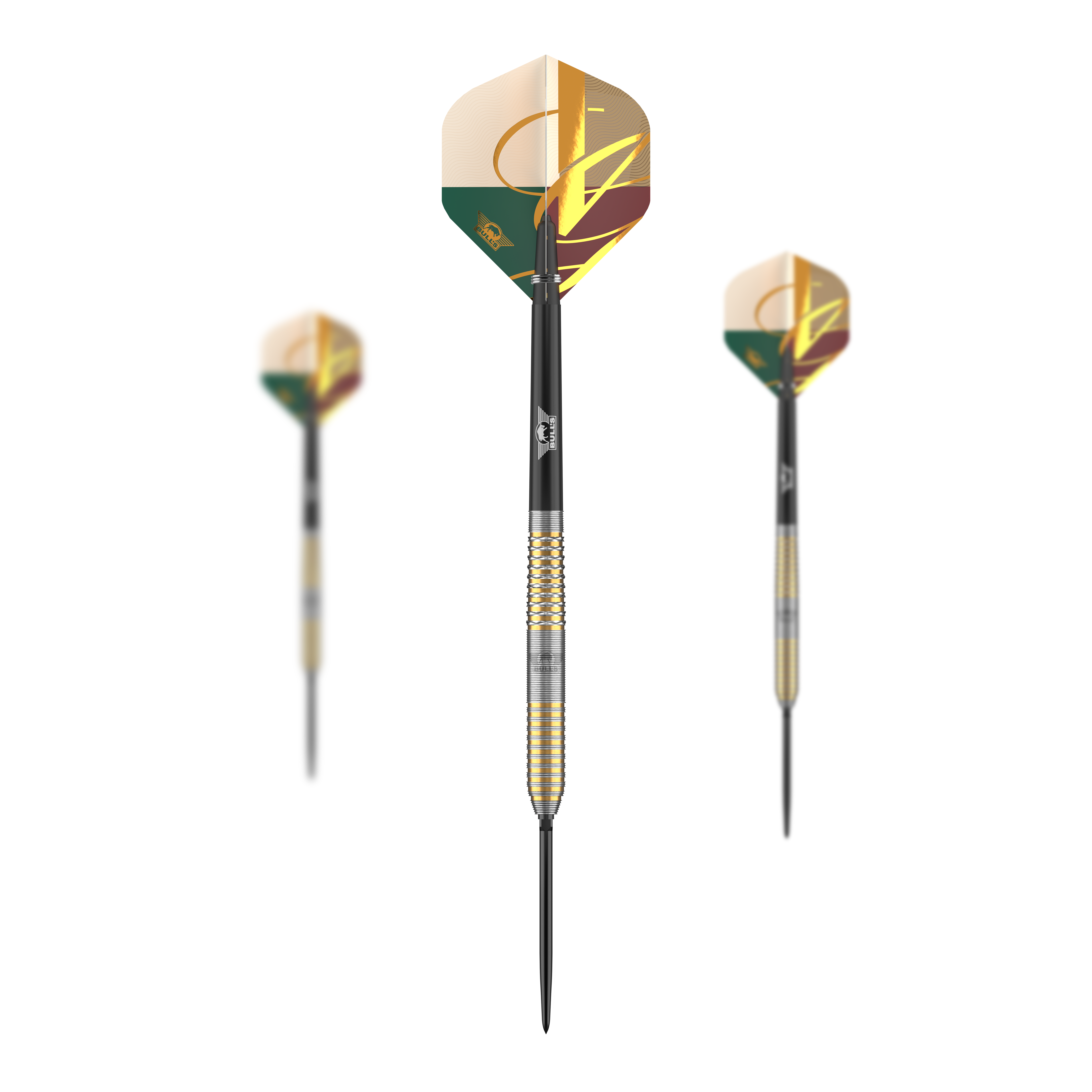 Das Bild präsentiert Bulls NL Vintago Ghost Convertible Points Steeldarts als Set. Dieses Dart-Set eignet sich für ambitionierte Spieler.