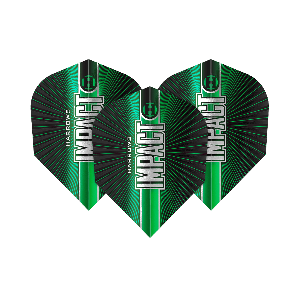 Harrows Impact n° 6 Vols Gezeigt werden die Harrows Impact No6 Flights. Dieses Produkt sind spezielle Flights für Darts mit besonderer Stabilität.