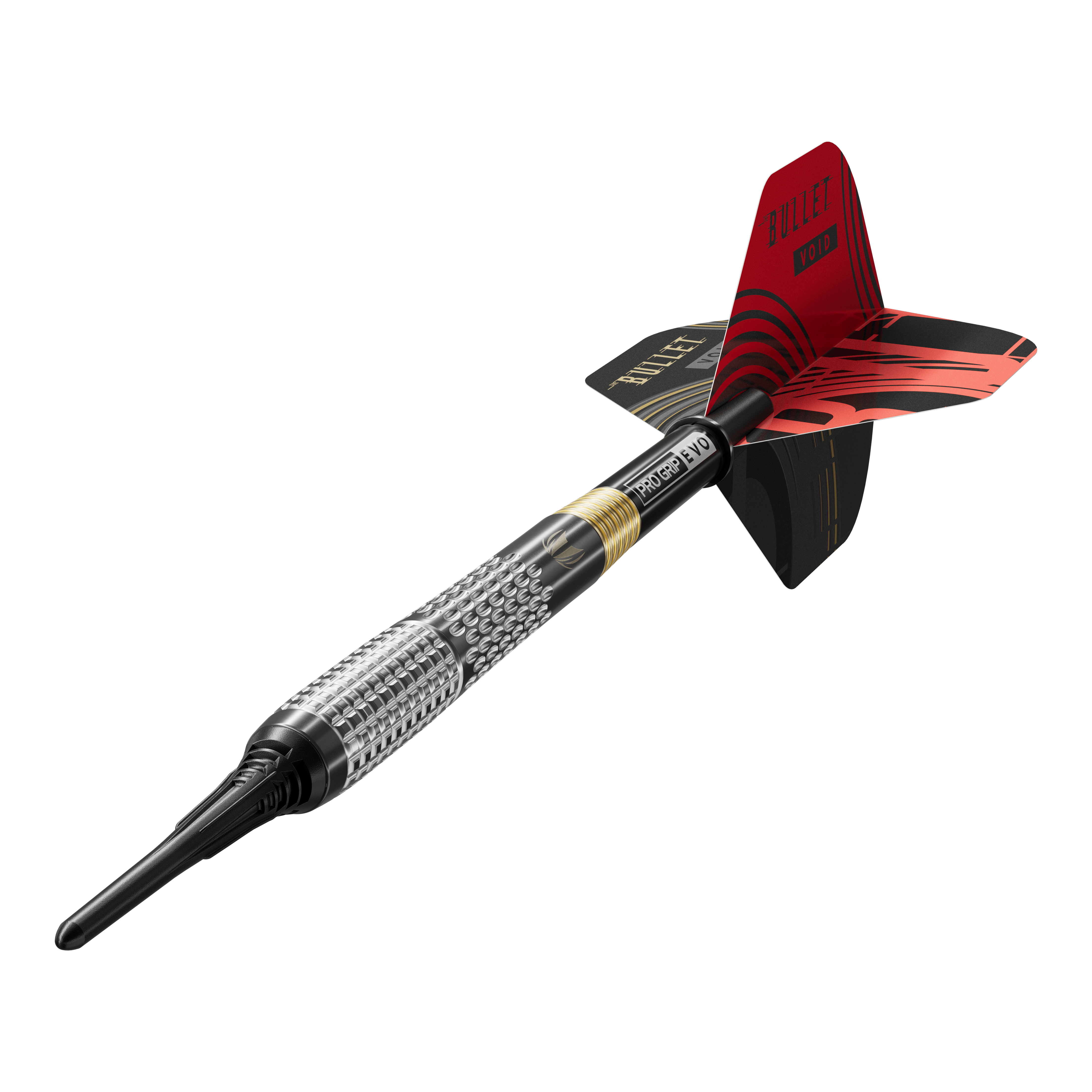 Fléchettes souples Target Stephen Bunting GEN5 Void - 18 g Auf dem Bild sind die Target Stephen Bunting GEN5 Void Softdarts - 18g zu sehen. Die Softdarts haben ein spezielles Design und sind für Dartspieler geeignet.