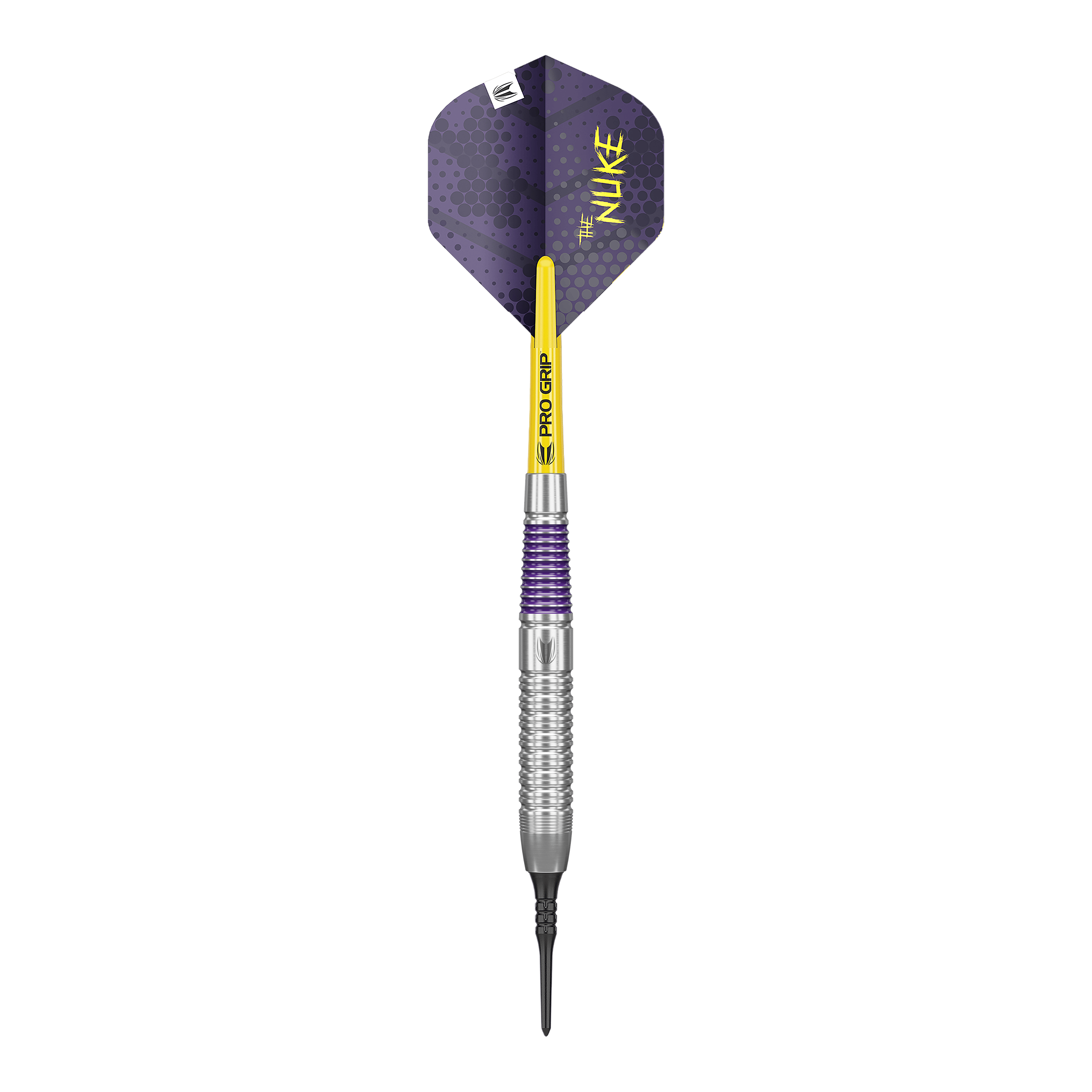 Fléchettes souples en laiton Target Luke Littler - 19 g Abgebildet ist ein Target Luke Littler Brass Softdarts mit einem Gewicht von 19g. Der Dartpfeil ist speziell für Softdarts konzipiert.