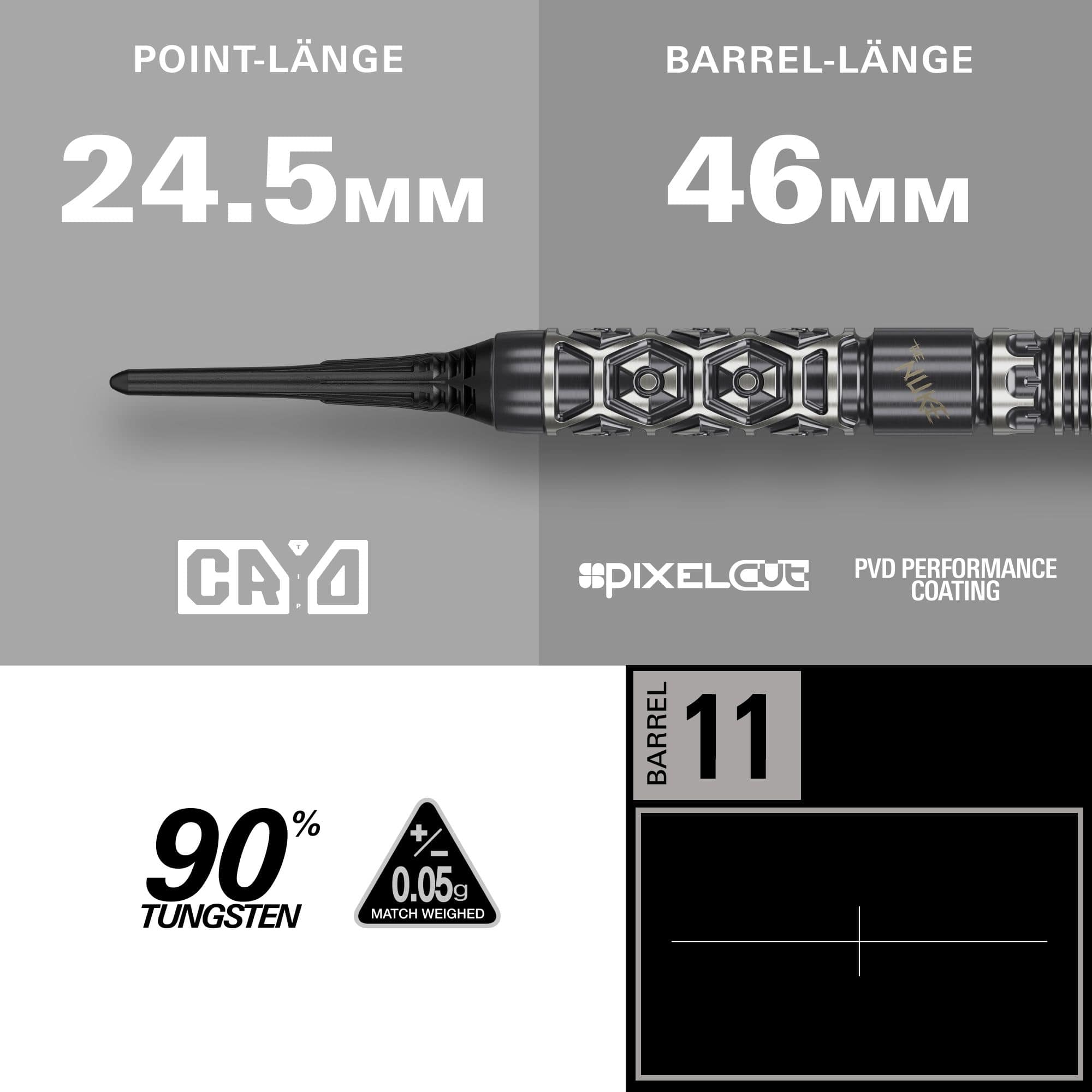 Fléchettes souples Target Luke Littler Nuke Fallout - 19 g