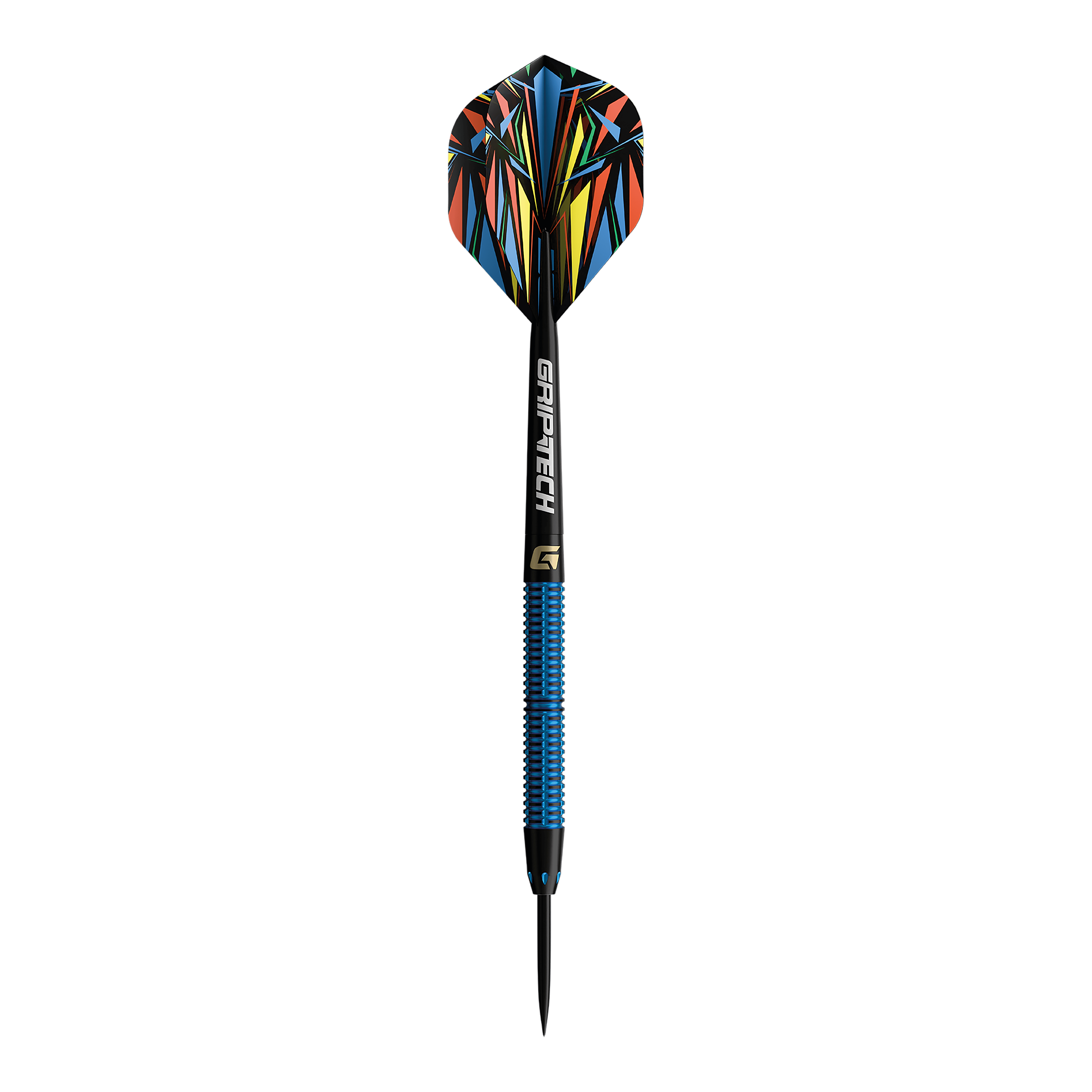 Fléchettes GOAT Athlete en acier tungstène bleu Auf diesem Bild sind die GOAT Athlete Black Tungsten Steeldarts abgebildet. Diese Darts bestehen aus hochwertigem Tungsten.
