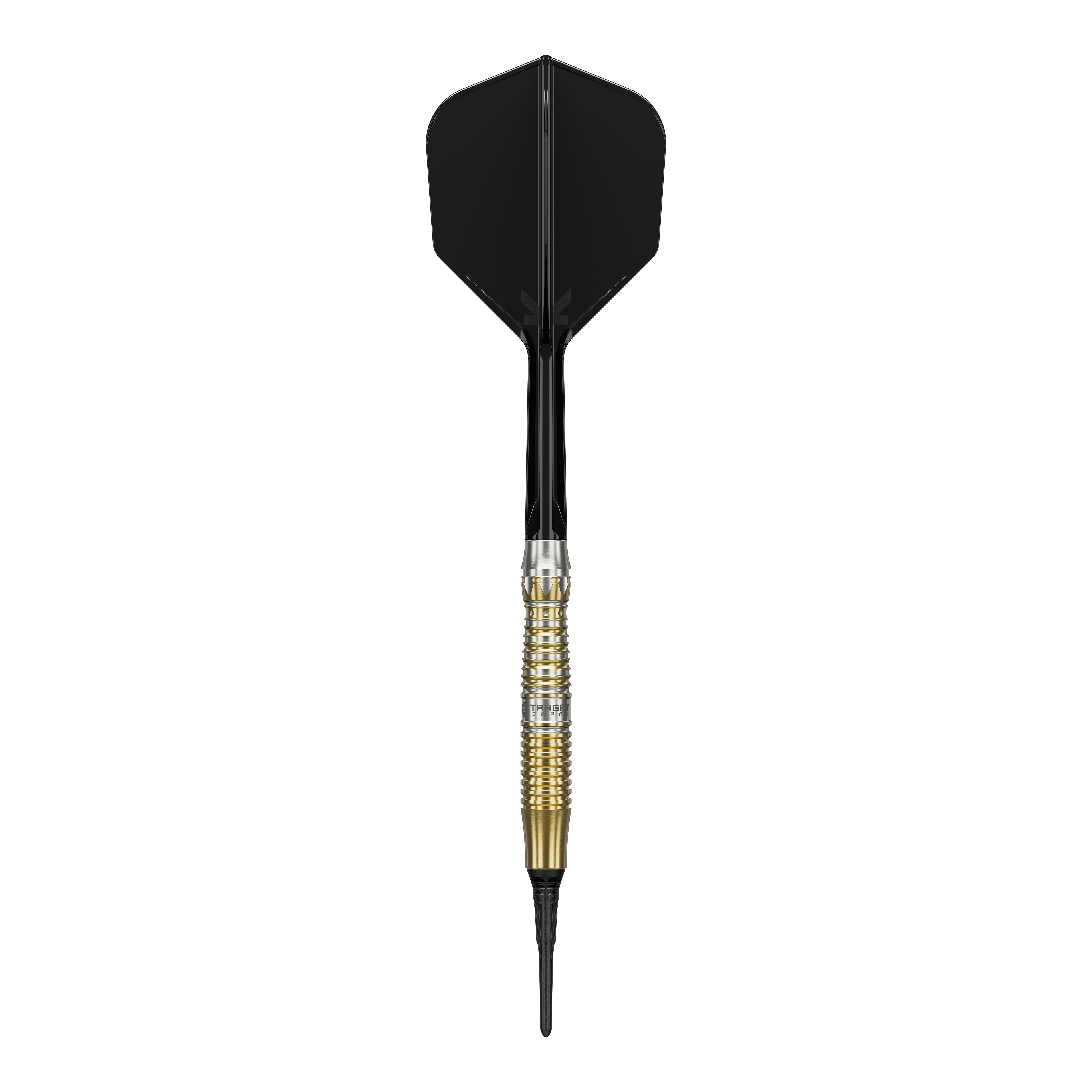 Fléchettes Target Black Marque Enzo Soft - 18 g Target Black Marque Enzo Softdarts - 18g werden gezeigt. Diese 18-Gramm-Darts sind elegant und für Softdart-Wettkämpfe geeignet.