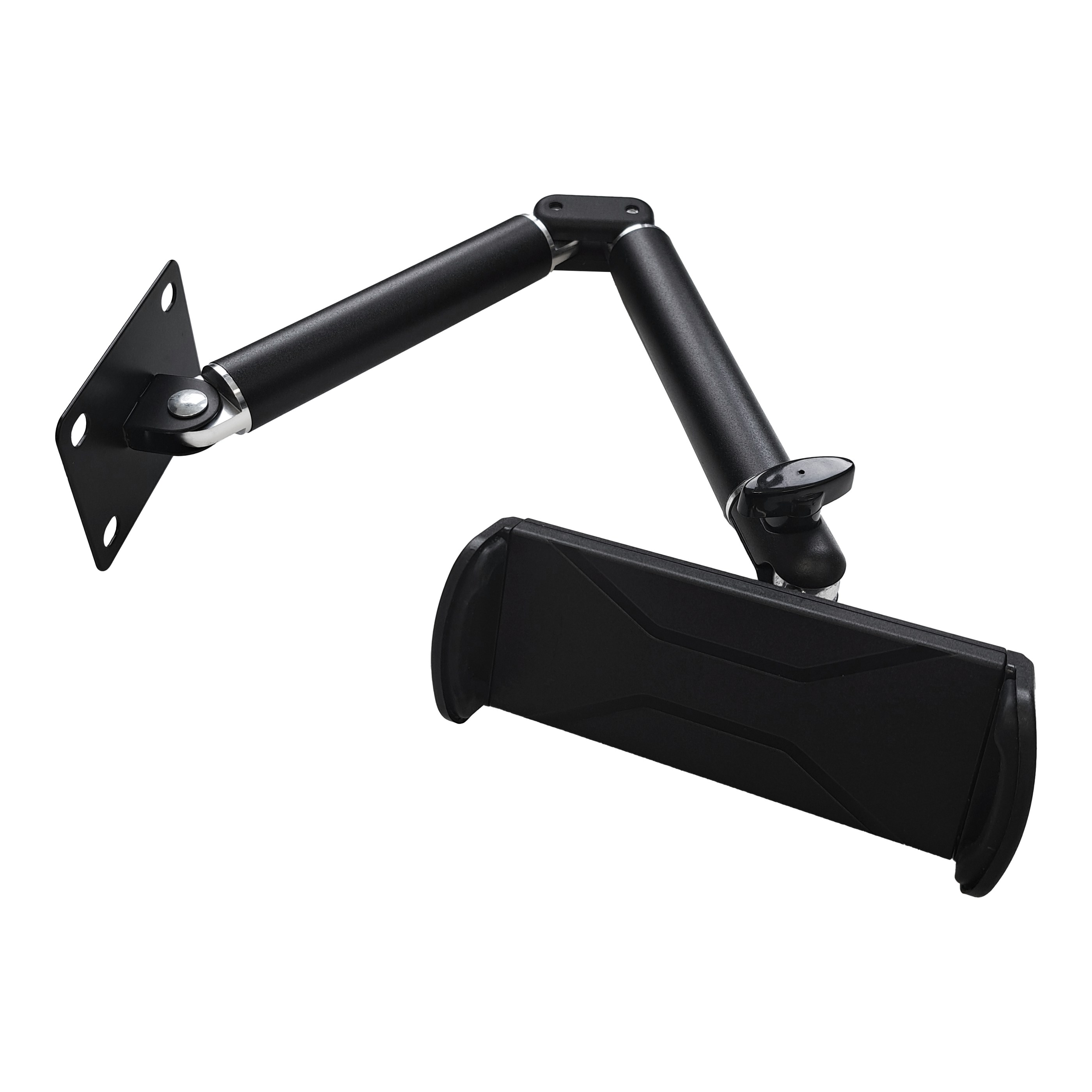Support mural pour tablette McDart TABFlex avec bras flexible Dies ist die McDart TABFlex Tablet Wandhalterung mit flexiblem Arm. Sie ermöglicht eine stabile Befestigung eines Tablets an der Wand und kann flexibel ausgerichtet werden.