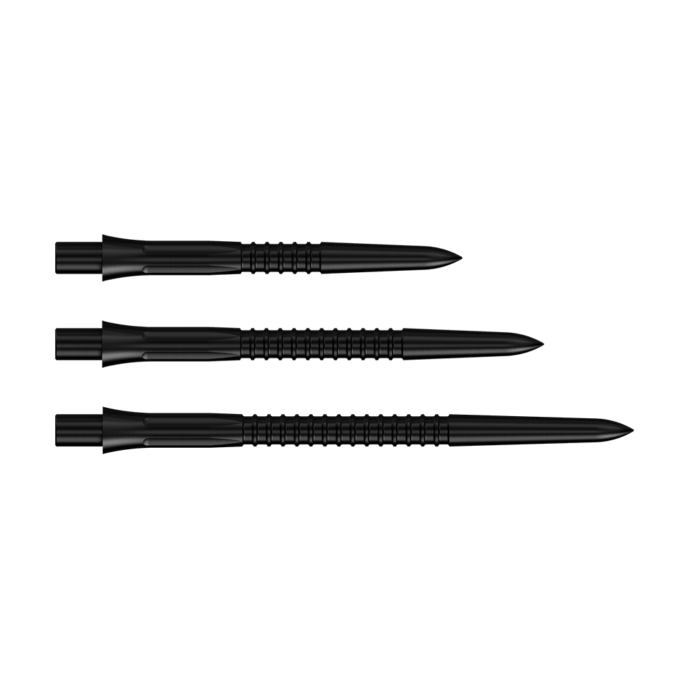 Embouts de fléchettes Mission Caliburn EVO GV1 - Noirs Abgebildet sind die Mission Caliburn EVO Dartspitzen GV1 in Schwarz. Diese Dartspitzen sind ideal für Steeldarts geeignet.
