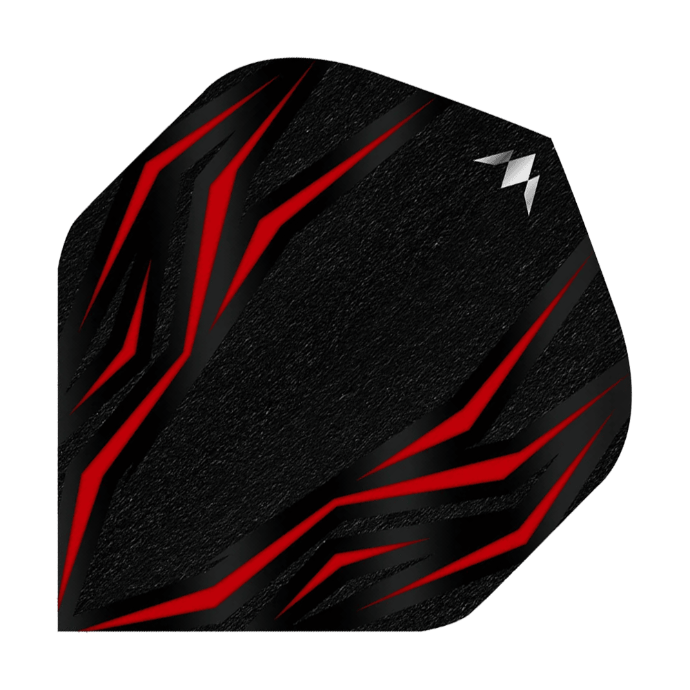 Mission Lava Red n° 6 Vols Mission Lava Red No6 Flights sind auf diesem Bild abgebildet. Die Flights sind in Rot und werden für Dartpfeile verwendet.