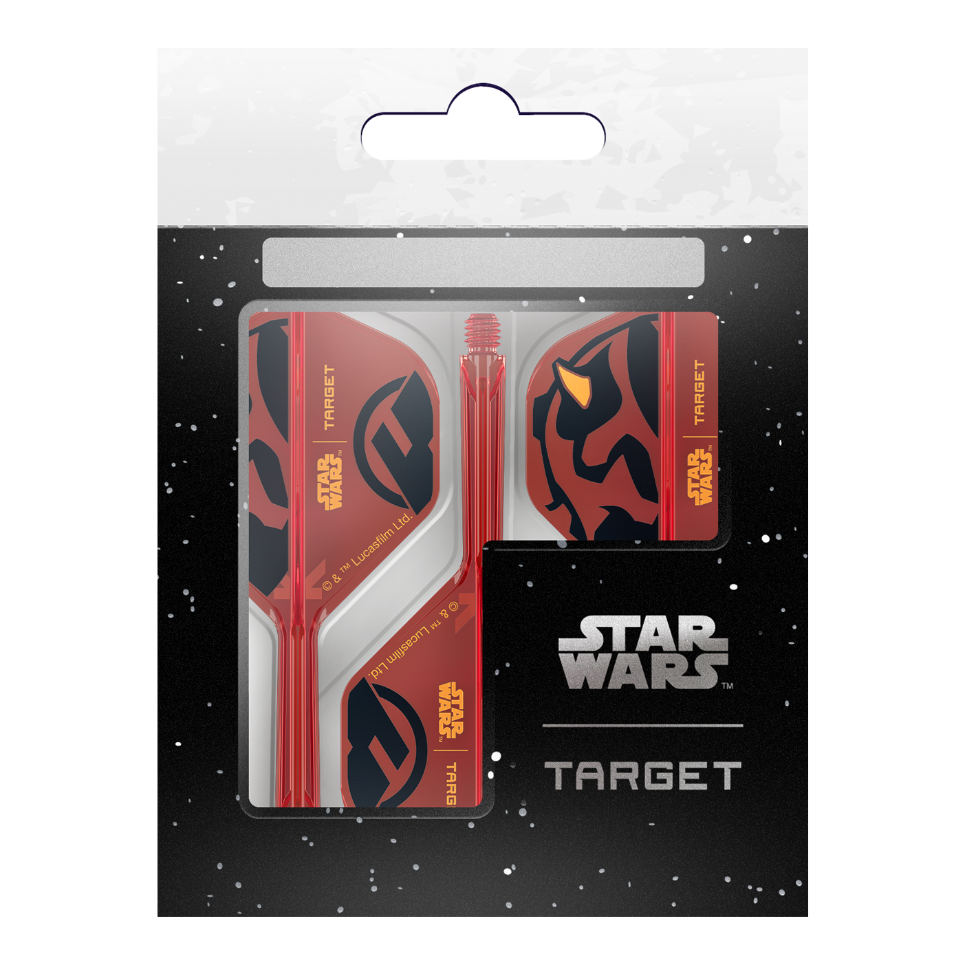 Target Star Wars K-Flex Darth Maul No2 Ailettes standard Target Star Wars K-Flex Darth Maul No2 Standard Flights Darts-Flights mit Darth Maul Design im Standardformat. Perfekt geeignet für Star Wars Liebhaber.