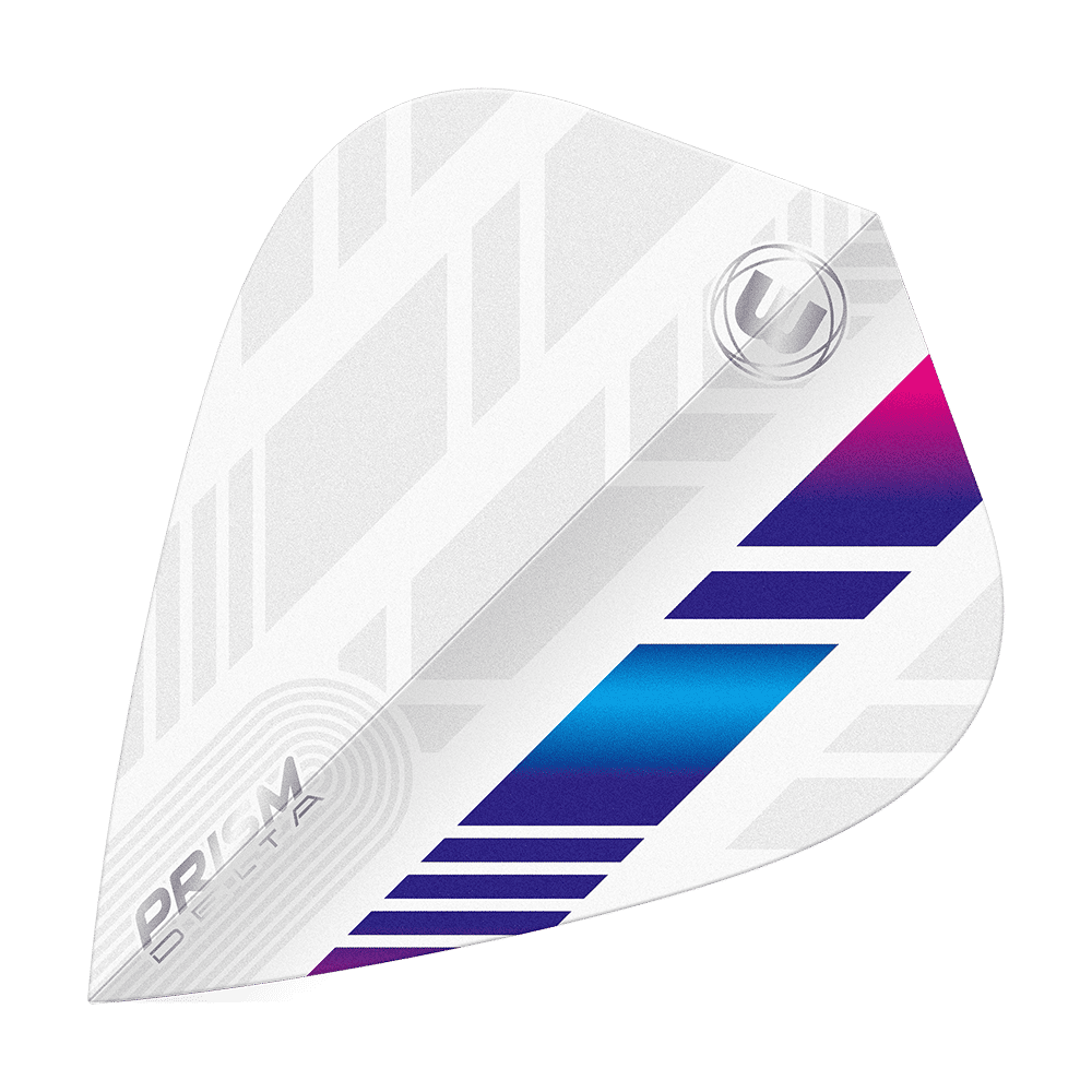 Vols de cerf-volant Winmau Delta blanc bleu violet