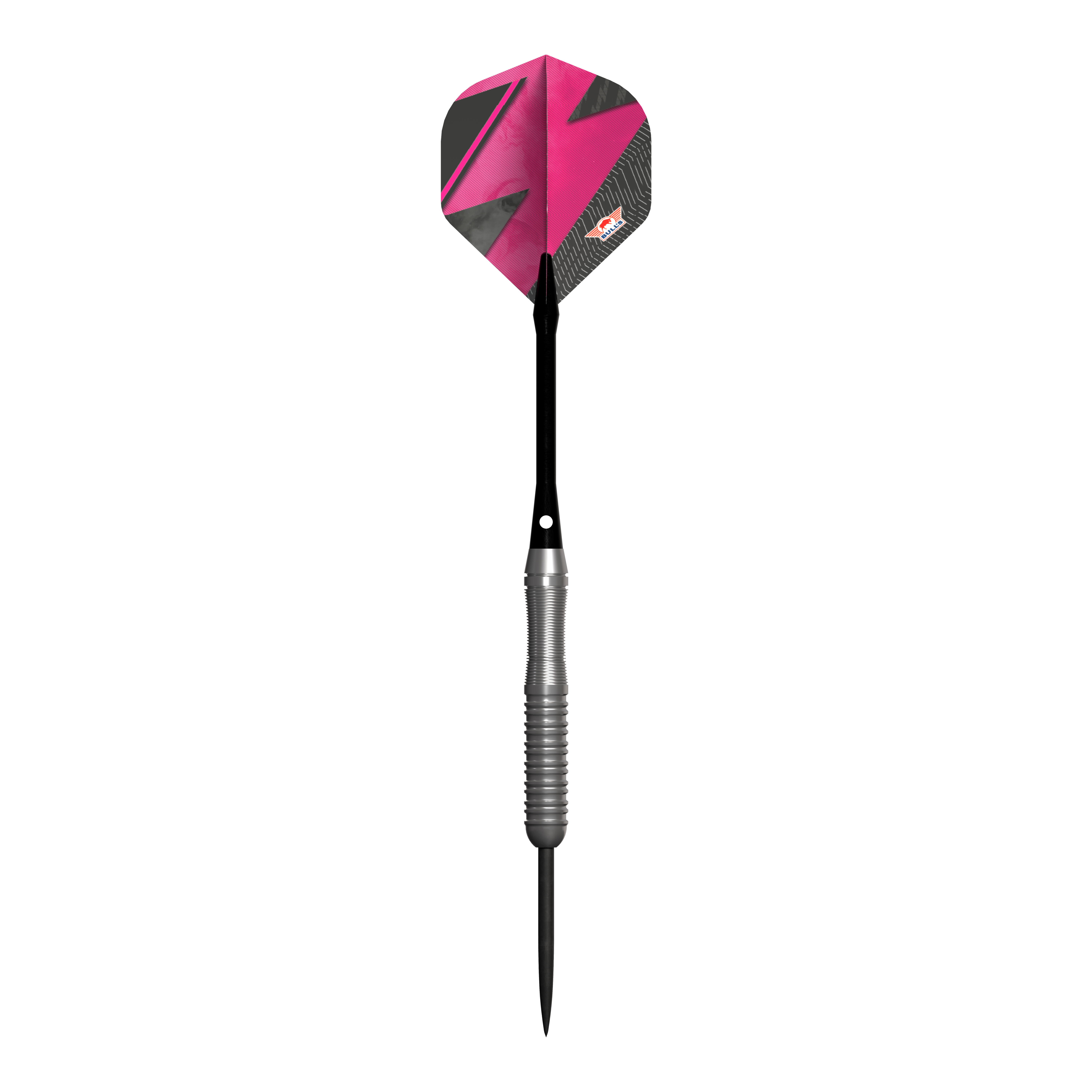 Fléchettes en acier Bulls NL Lightning Pink Der Bulls NL Lightning Pink Steeldart hat eine auffällige pink-schwarze Flight. Der Schaft ist silberfarben und geriffelt für besseren Halt.