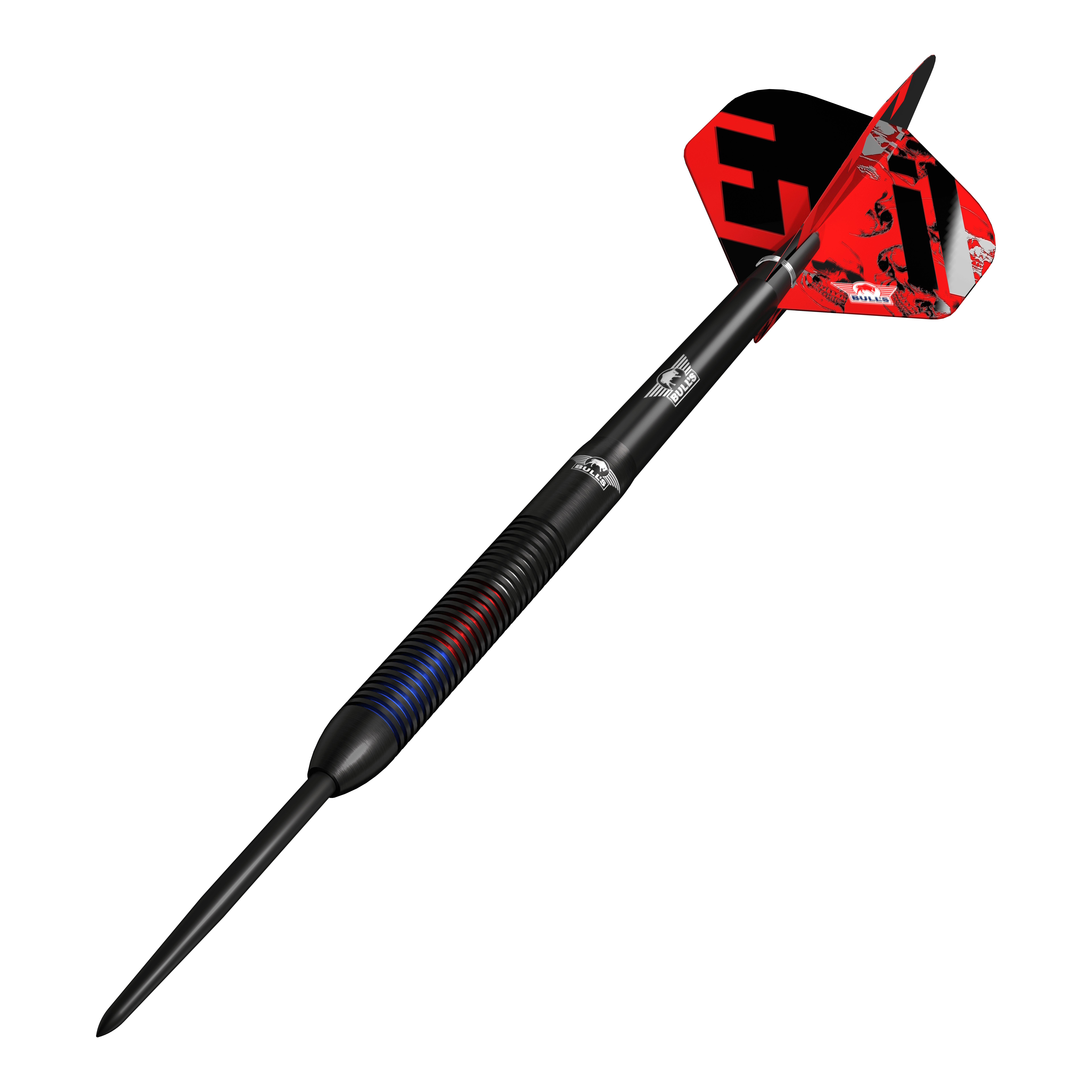 Fléchettes en acier Bulls NL Karel Sedlacek E2 - 24 g Zu sehen sind die Bulls NL Karel Sedlacek E2 Steeldarts mit 24 Gramm. Das Produkt wird aus einer anderen Perspektive dargestellt.