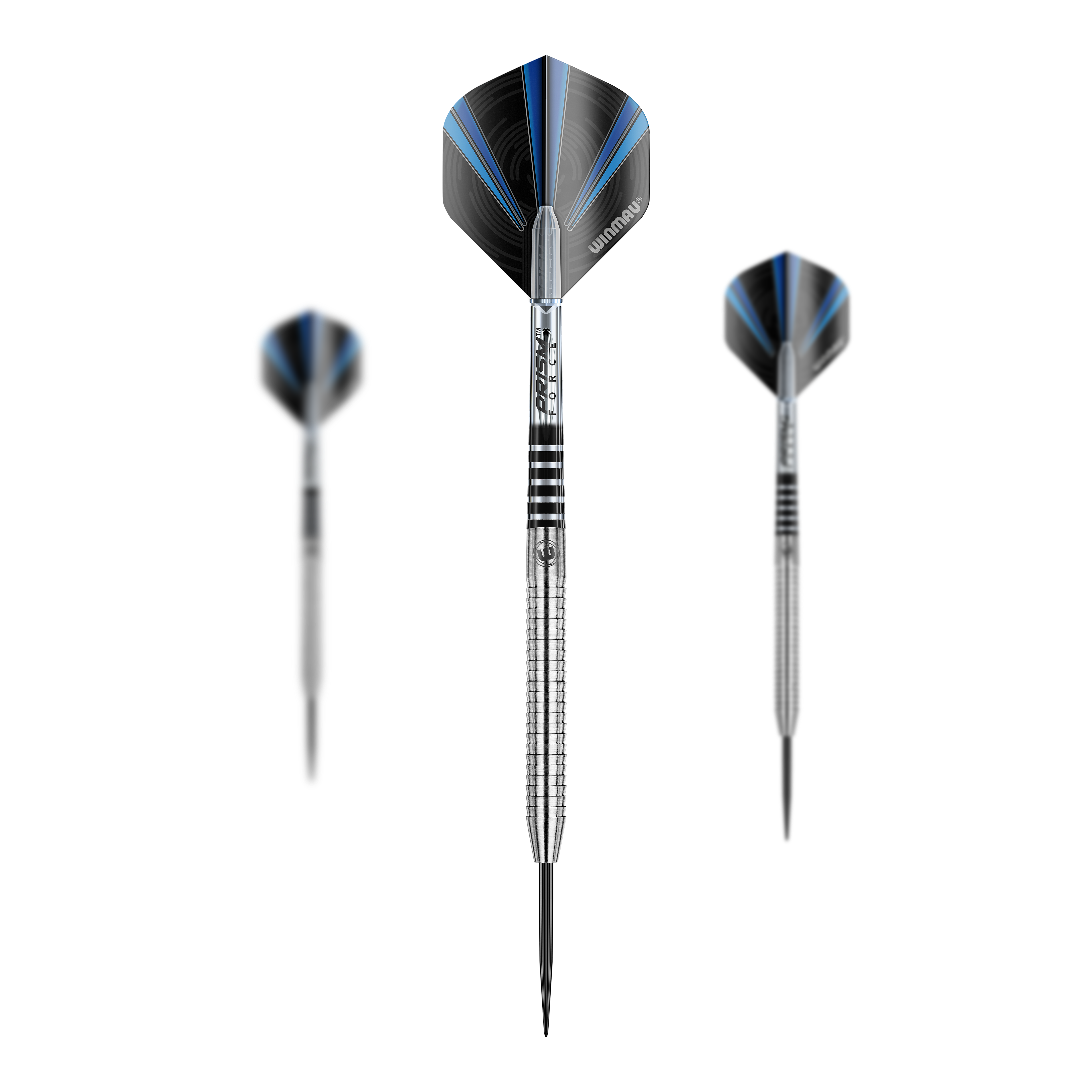 Fléchettes en acier Winmau Sabotage Das Bild zeigt die Winmau Sabotage Steeldarts. Es handelt sich um professionelle Darts für den Steeldart-Sport.