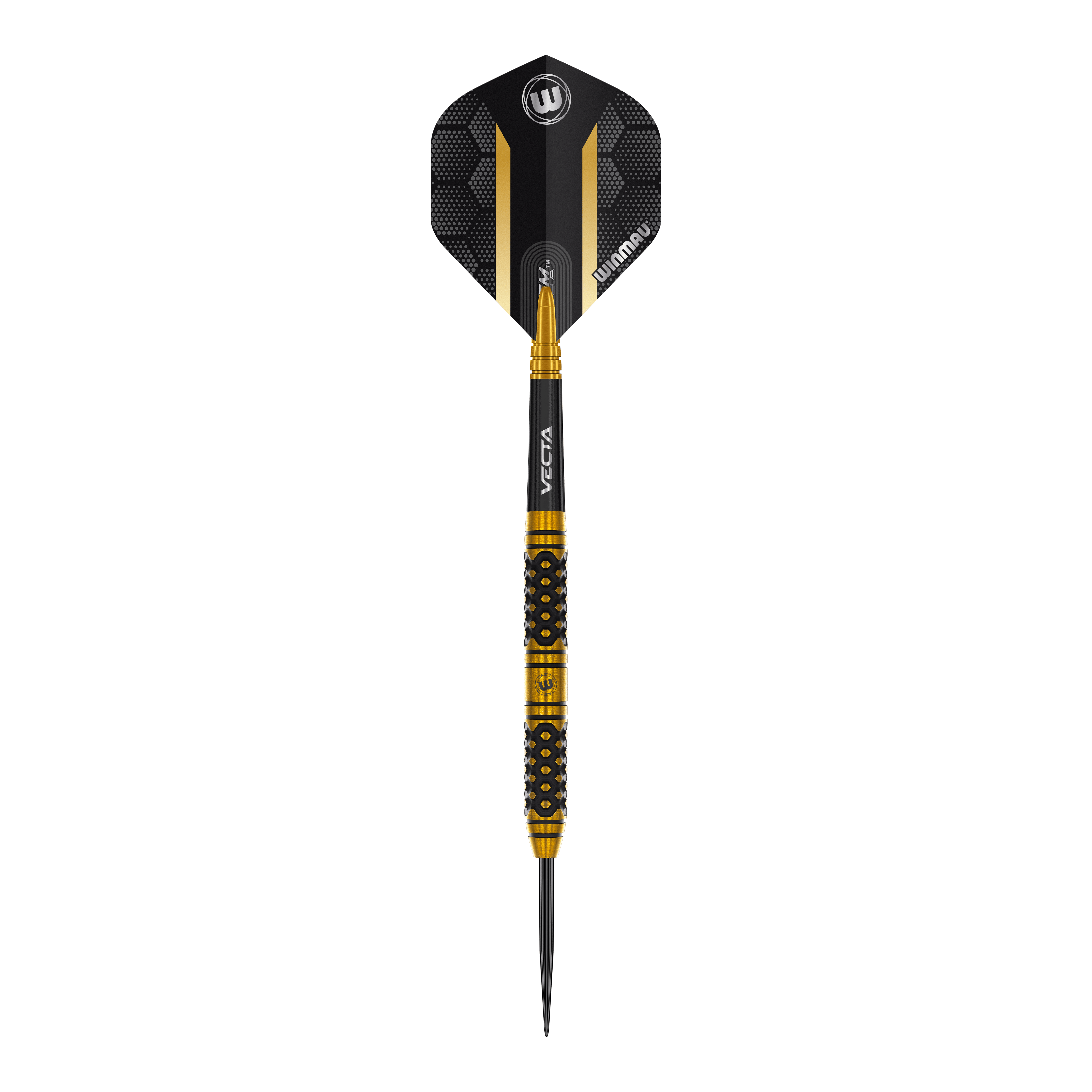 Fléchettes en acier Winmau Team 360 Bradley Van Der Velden - 22 g Das Bild zeigt die Winmau Team 360 Bradley Van Der Velden Steeldarts mit einem Gewicht von 22 Gramm. Die Darts sind für Präzision und professionelle Spieler konzipiert.