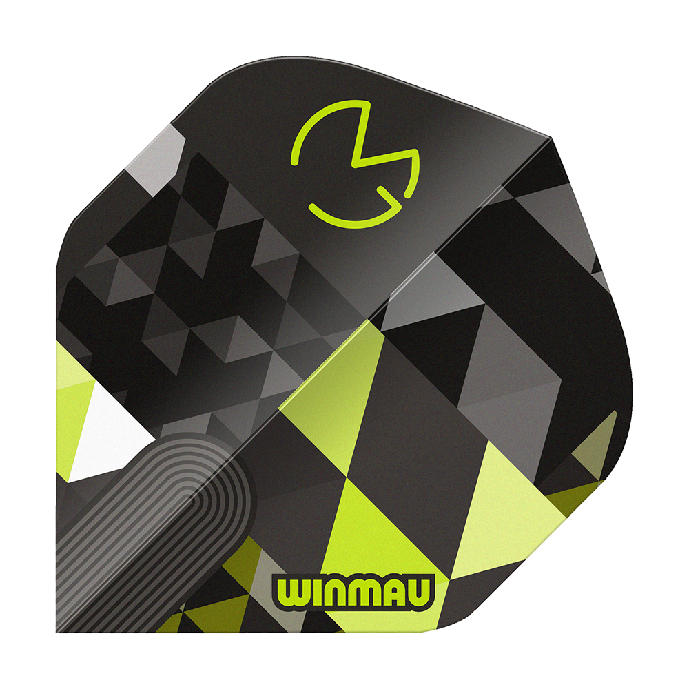 Vols standard Winmau Prism Delta MvG Logo Vert n° 2 Zu sehen ist Winmau Prism Delta MvG Logo Green No2 Standard Flights. Es handelt sich um Dart-Flights in grün mit MvG-Logo.