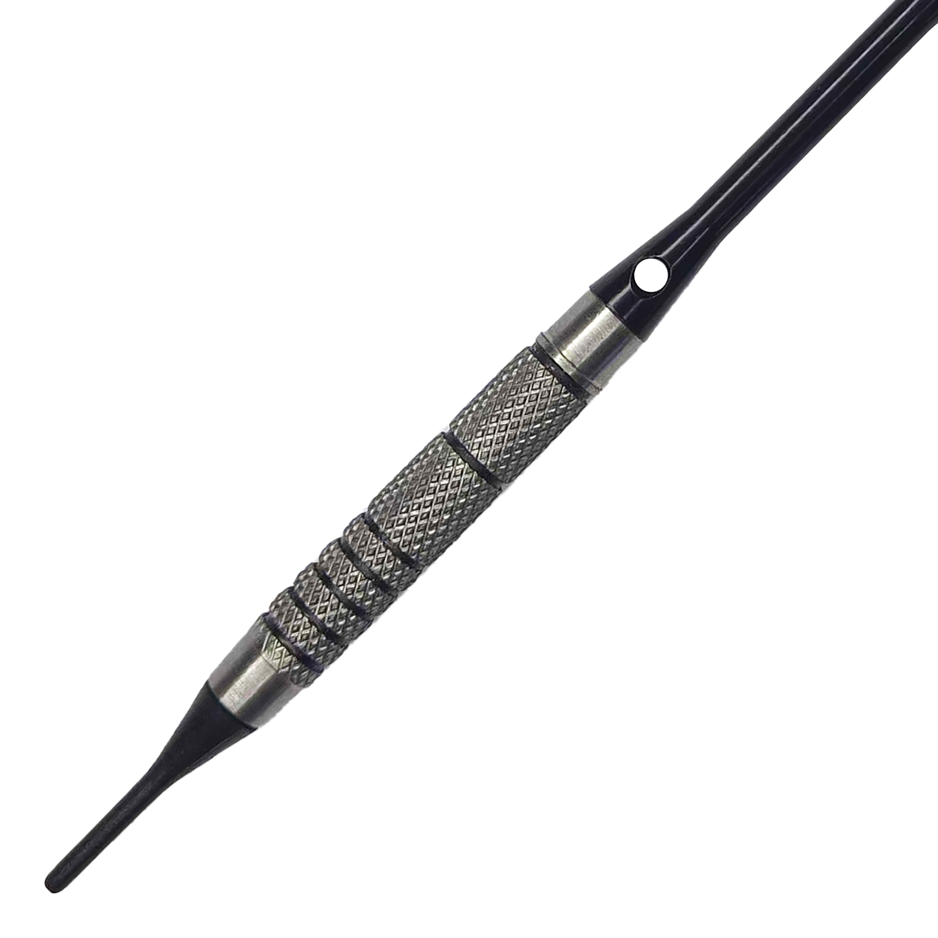 Fléchettes souples McDart 85 Tungstène V10 - 17,5 g Dies ist ein McDart 85er Tungsten V10 Softdart mit einem Gewicht von 17,5 g. Der Dartpfeil hat eine strukturierte Metalloberfläche für besseren Halt.