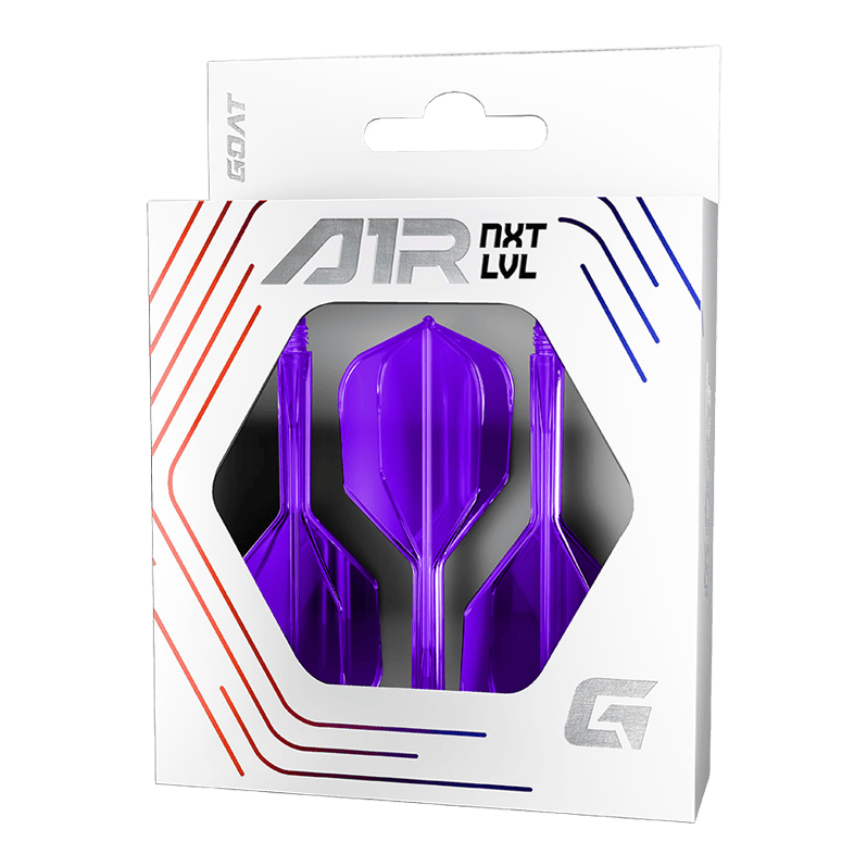 Système d'arbre de vol GOAT A1R No6 - Violet fluo Das Bild zeigt das GOAT A1R No6 Flight-Shaft-System in Neon Lila. Das Produkt eignet sich bestens als Dart-Zubehör.