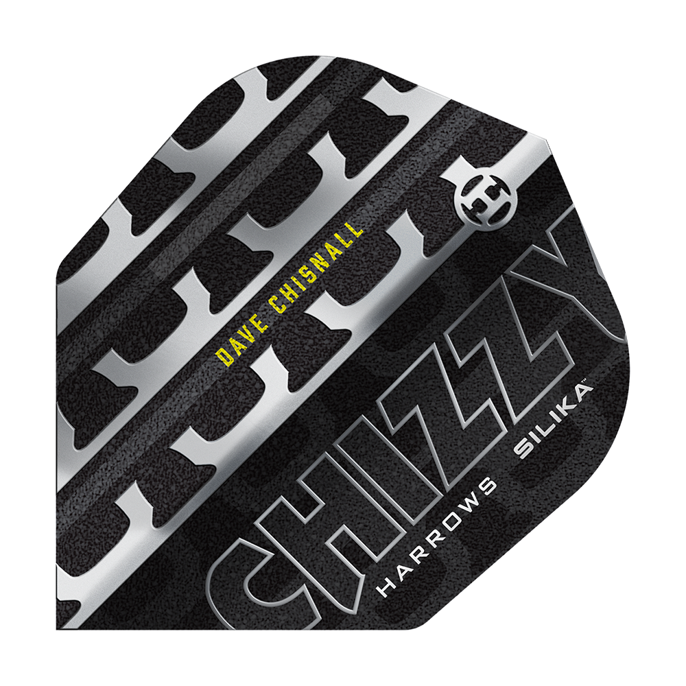 Dave Chisnall de Harrow, Chizzy Série 4, Vols n°6 Zu sehen sind Harrows Dave Chisnall Chizzy Series 4 No6 Flights. Diese Flights sind für Darts gedacht.