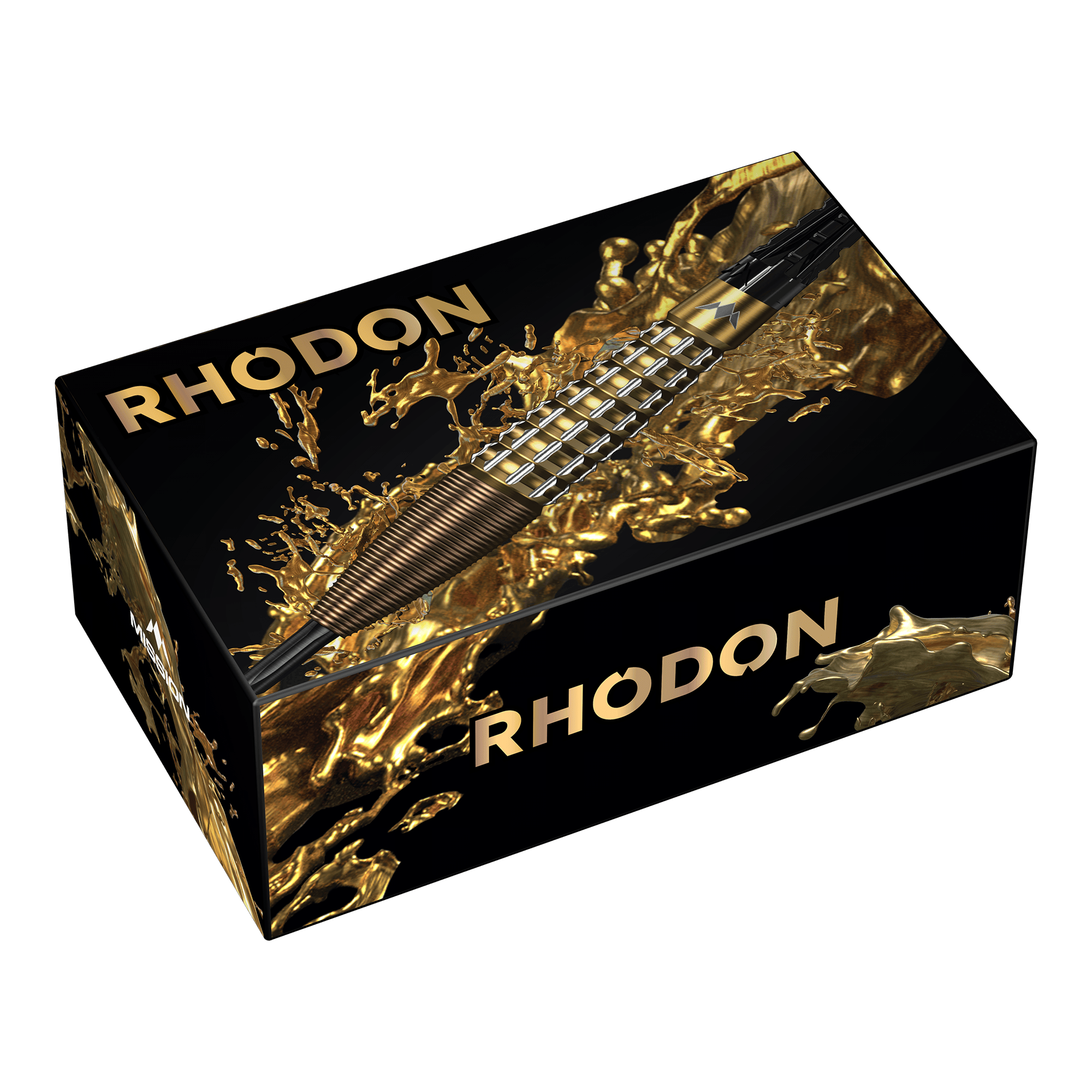 Fléchettes en acier Mission Rhodon - 23 g Hier ist das Produkt Mission Rhodon Steeldarts - 23g abgebildet. Die Steeldarts eignen sich ideal für Wettkämpfe und Training.