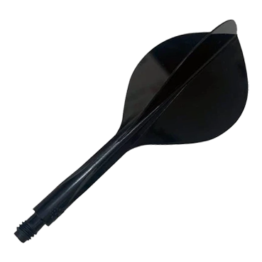 Condor Ax 120 Flight System Teardrop - Noir Gezeigt wird das Condor Axe 120 Flight-System Teardrop in der Farbe Schwarz. Es ist ein Bestandteil für Dartpfeile.