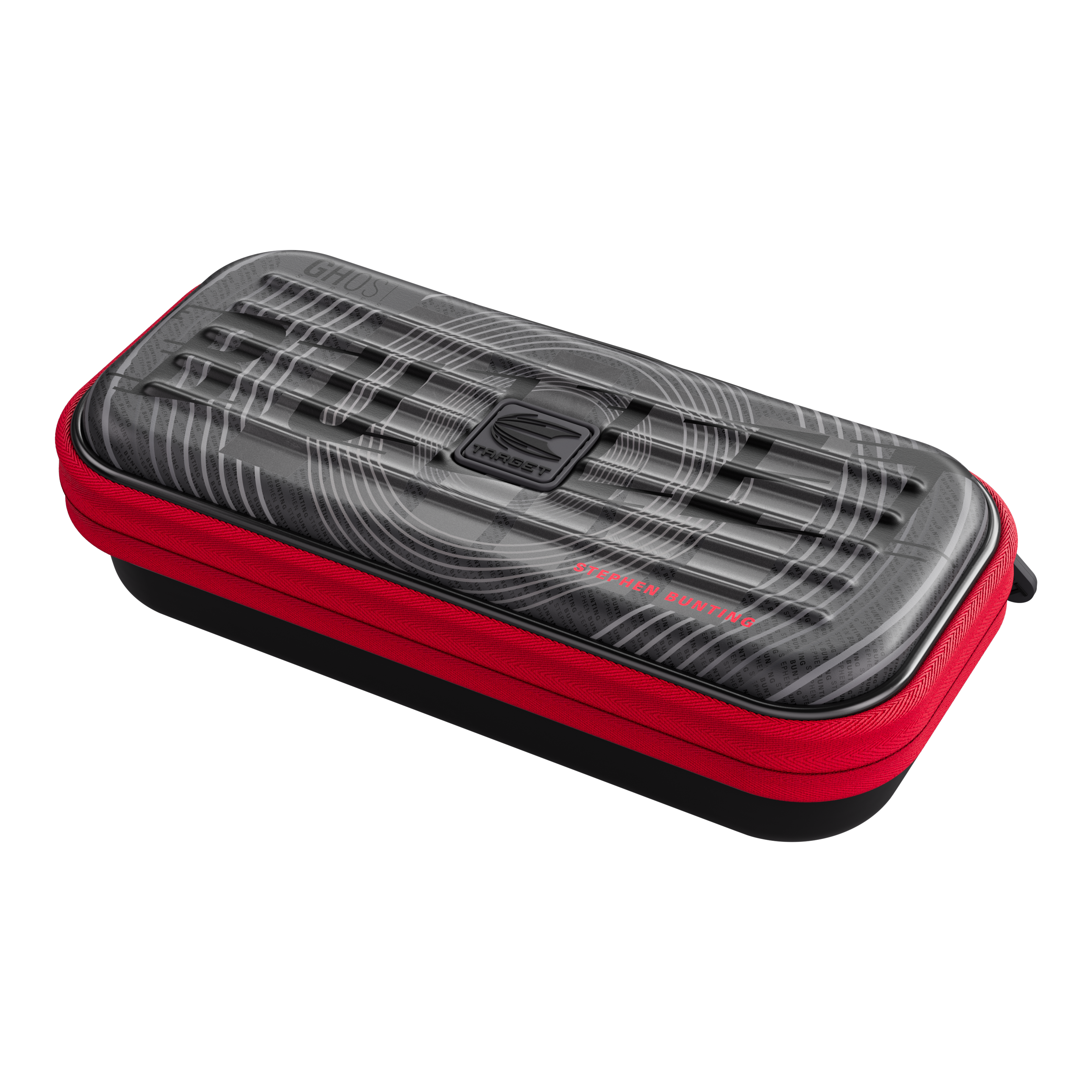 Étui à fléchettes Stephen Bunting de la série Takoma Ghost Zu sehen ist das Takoma Ghost Series Stephen Bunting Dartcase. Dieses Darts-Etui gehört zur Stephen Bunting Kollektion.