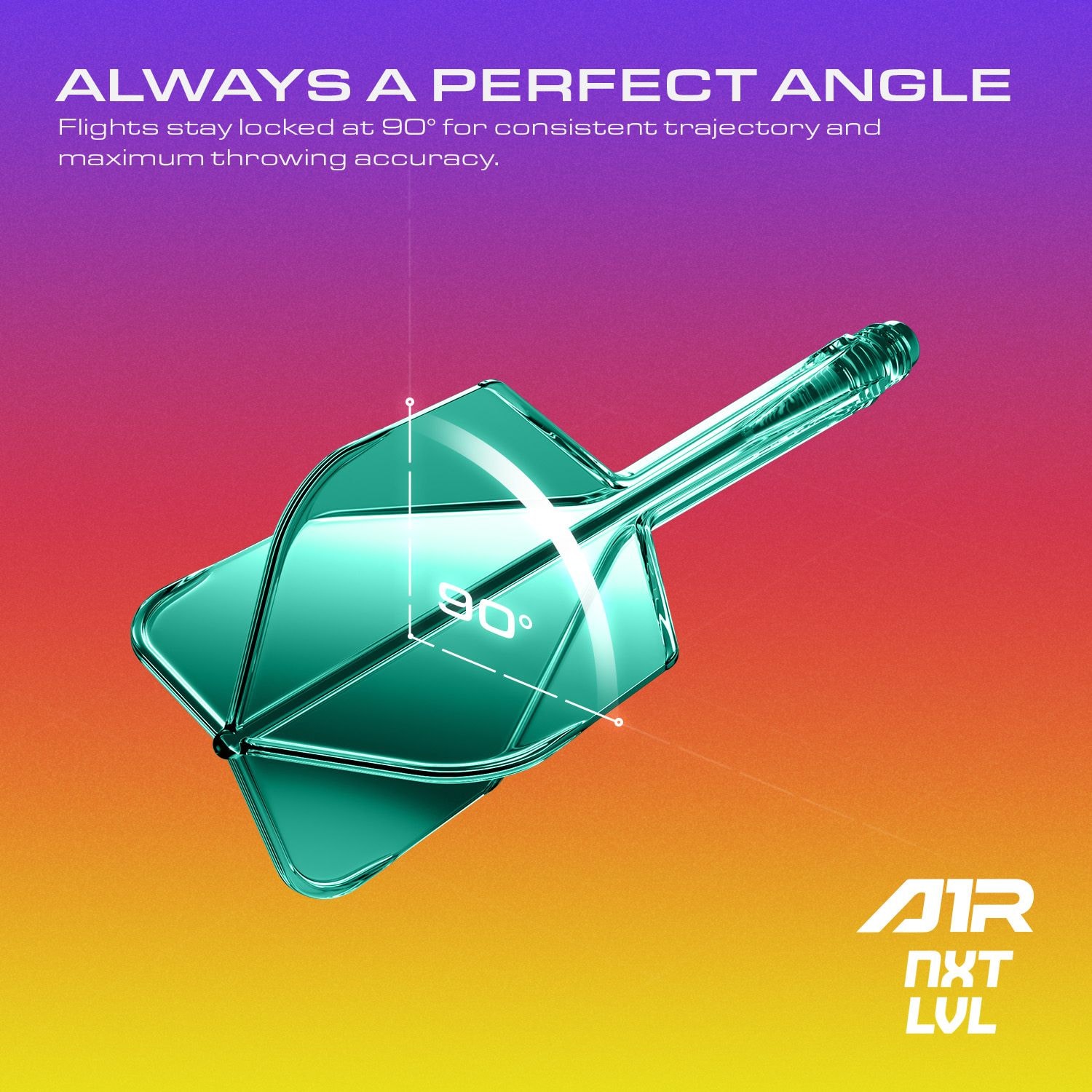 Système d'arbre de vol GOAT A1R n° 6 - Vert Abgebildet ist das GOAT A1R No6 Flight-Shaft-System in Grün. Dieses Produkt wird für Darts verwendet.
