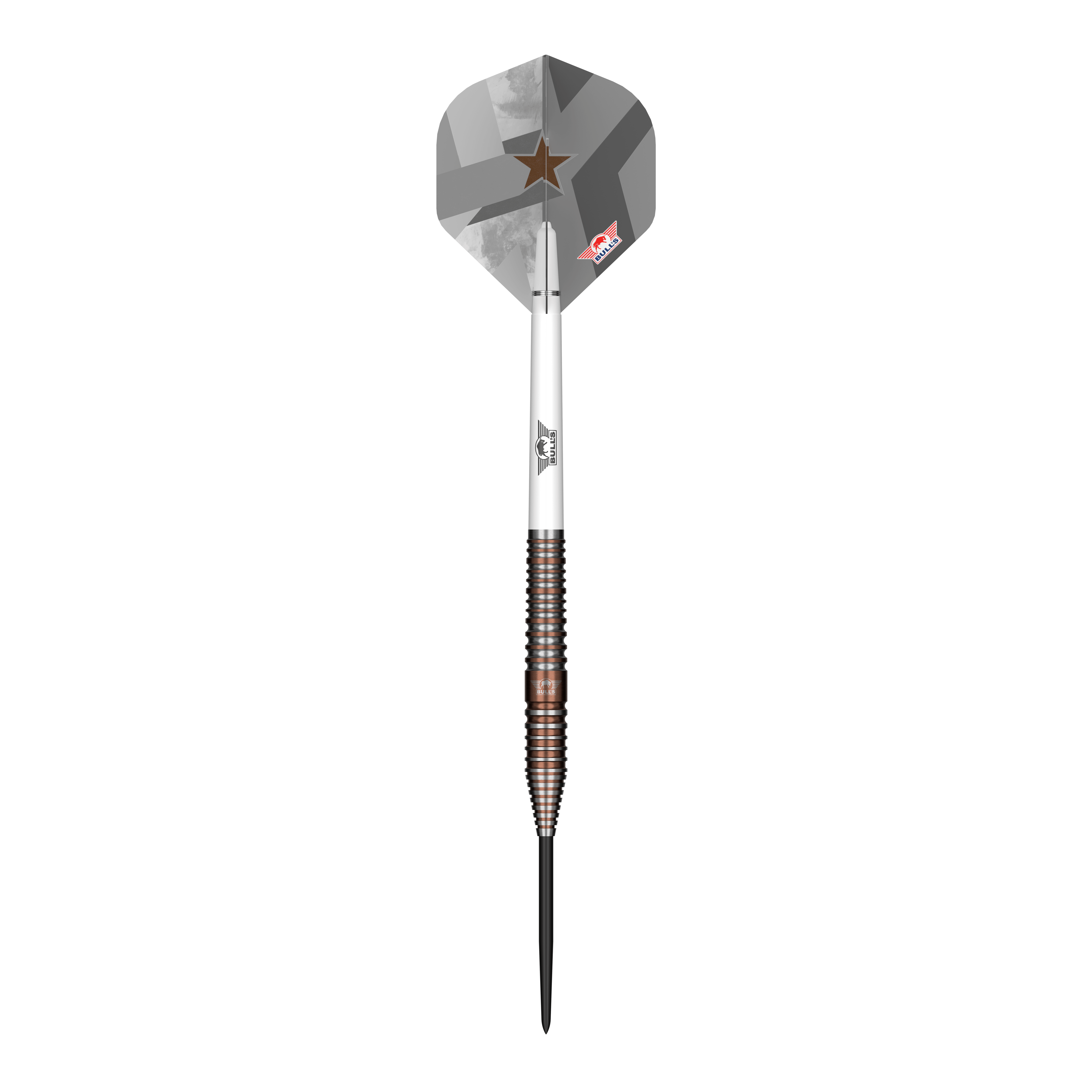 Fléchettes en acier Bulls NL Max Hopp E5 Abgebildet ist der Bulls NL Max Hopp E5 Steeldarts. Der Dartpfeil hat ein modernes Design und eignet sich für Steeldart-Spieler.