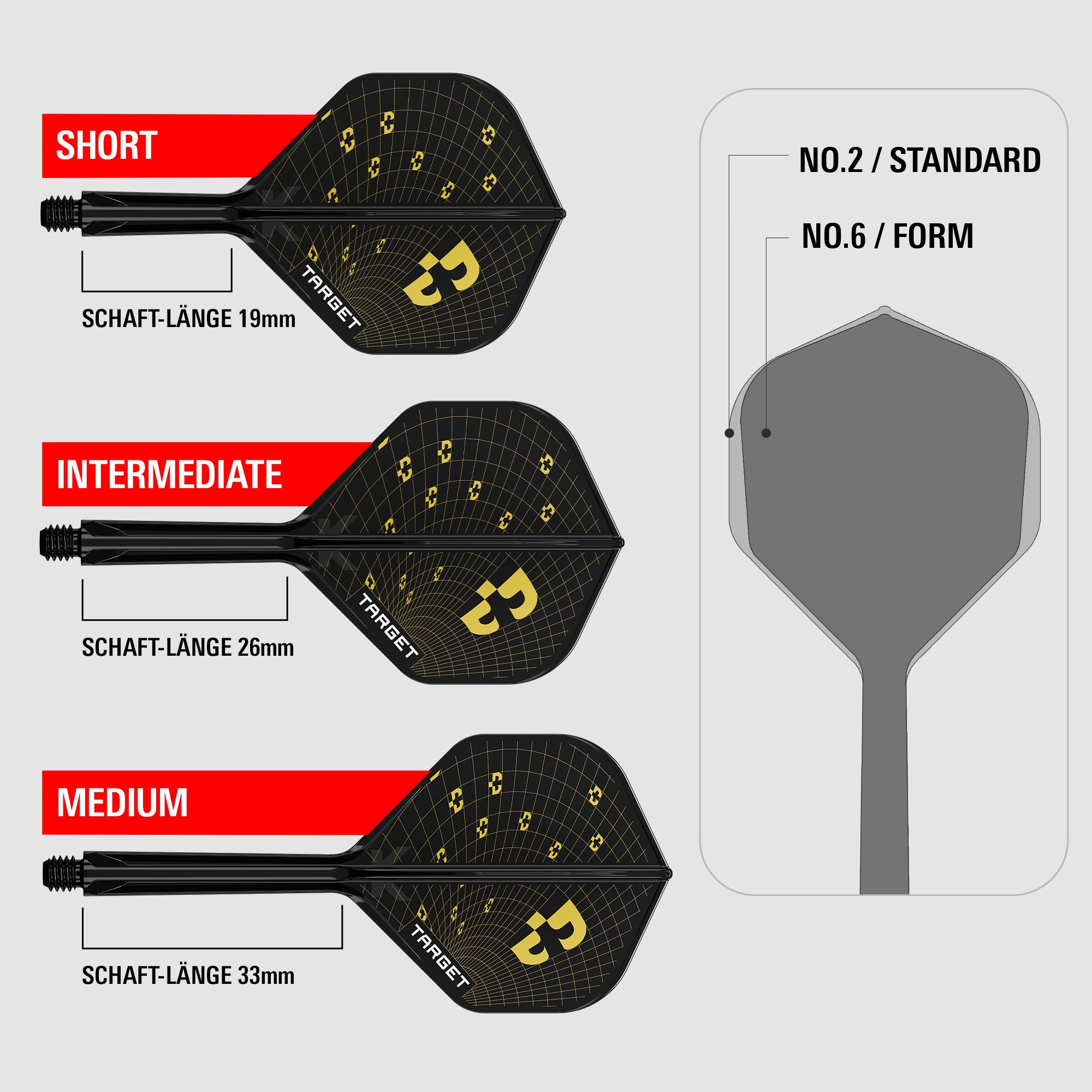 Volants standard Target K-Flex Bolide n°2 Abgebildet sind Target K-Flex Bolide No2 Standard Flights. Diese Standard-Flights bieten verlässliche Qualität für Darts.