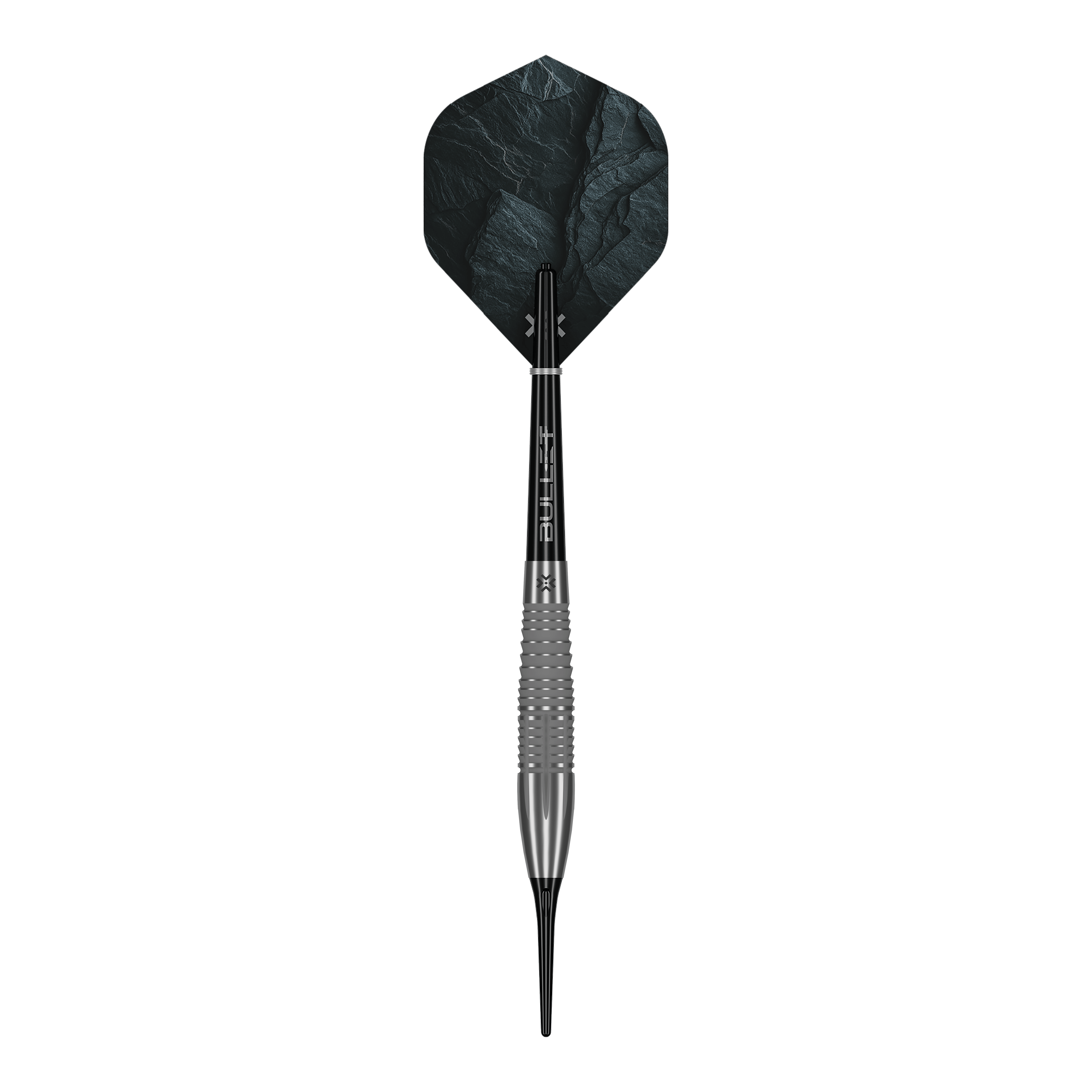 Fléchettes souples Bullet Monolith - 20 g Auf dem Bild werden die Bullet Monolith 20g Soft Darts dargestellt. Diese Darts sind speziell für das Softdart-Spiel konzipiert.