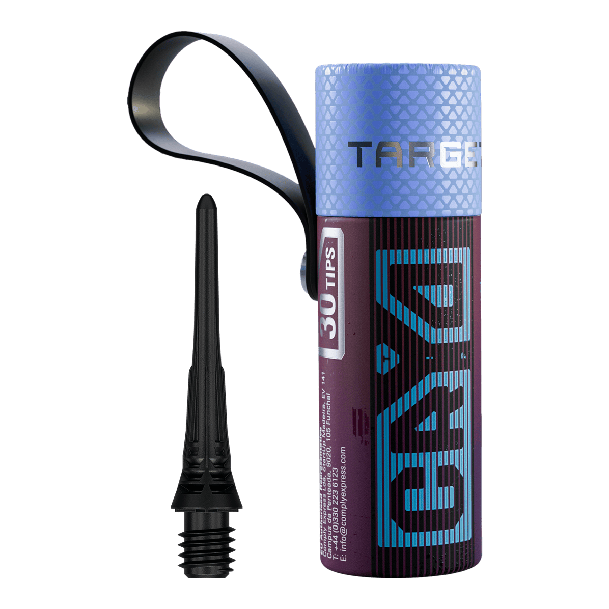 Pointes de fléchettes Target Cryo Soft - Lot de 30 - Noires Das Bild präsentiert die Target Cryo Softdartspitzen im 30er Pack in schwarzer Farbe. Diese Ersatzspitzen sind für den Einsatz mit Softdarts gedacht.