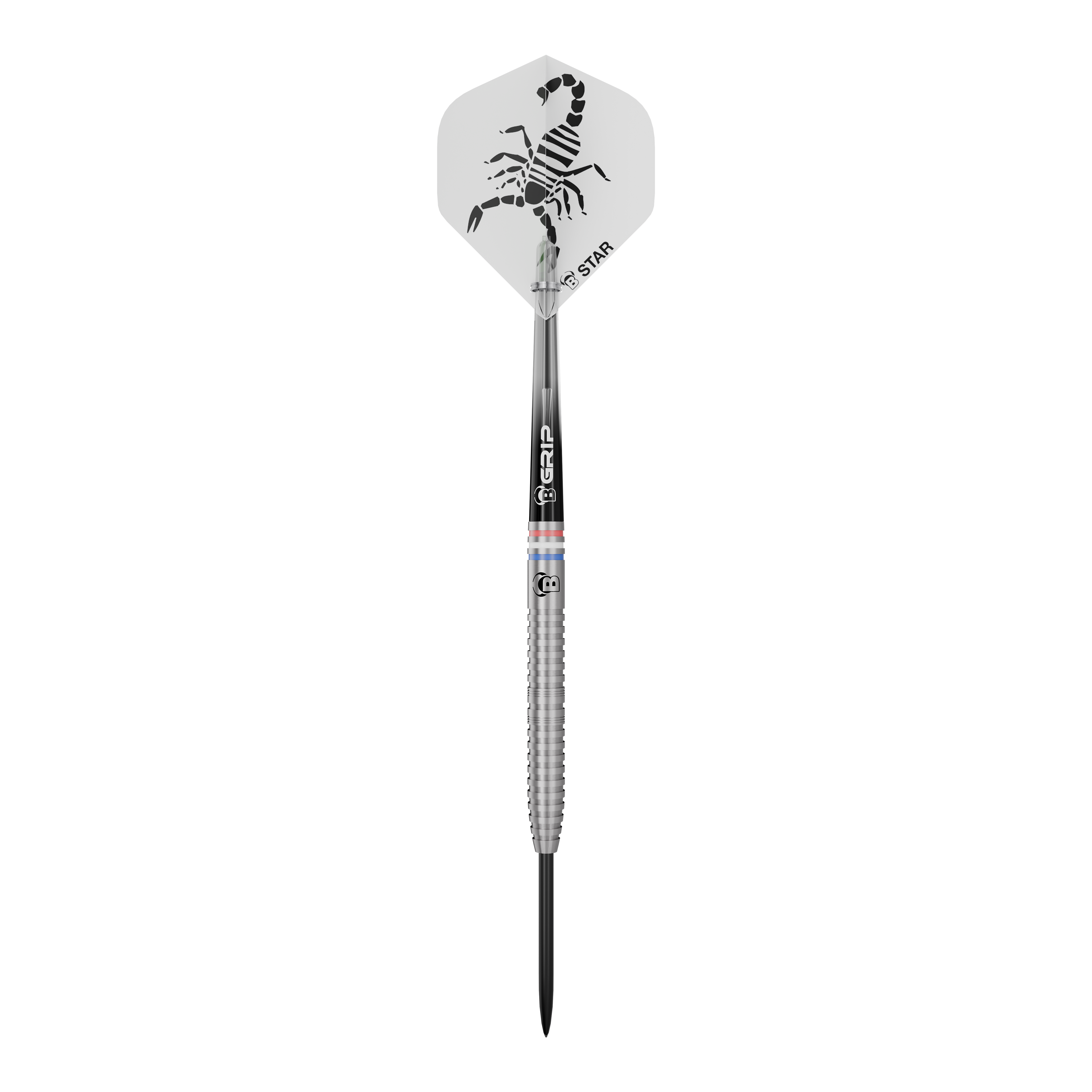 Fléchettes en acier Kendji Steinbach Bulls Challenger - 23 g Das Bild zeigt Bulls Challenger Kendji Steinbach Steeldarts - 23g. Diese Steeldarts bieten Präzision und Qualität im Spiel.
