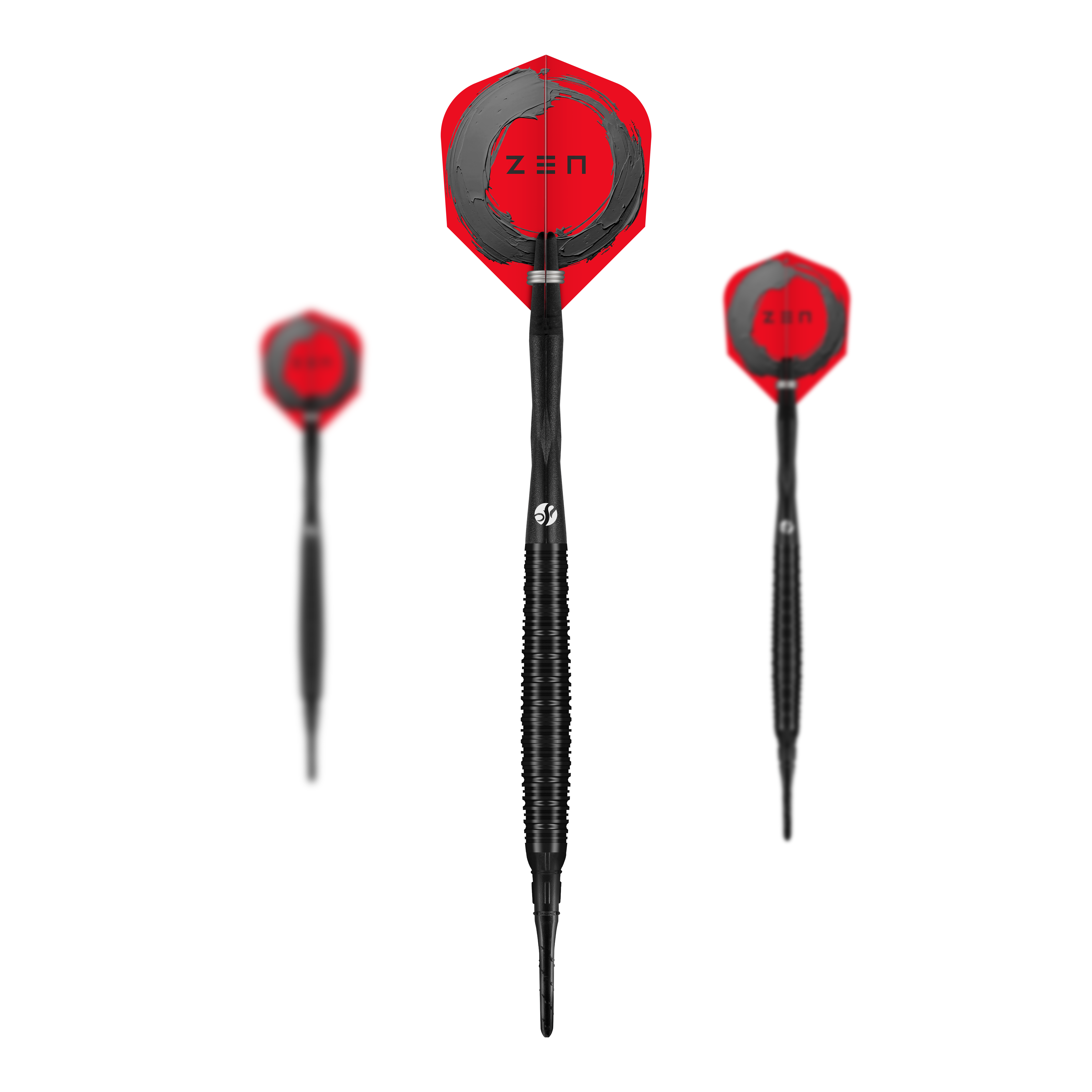 Fléchettes souples Shot ZEN Missile - 20 g Das Bild zeigt ein Set der Shot ZEN Missile Softdarts - 20g. Es handelt sich um hochwertige Softdarts für den Freizeit- oder Profi-Gebrauch.