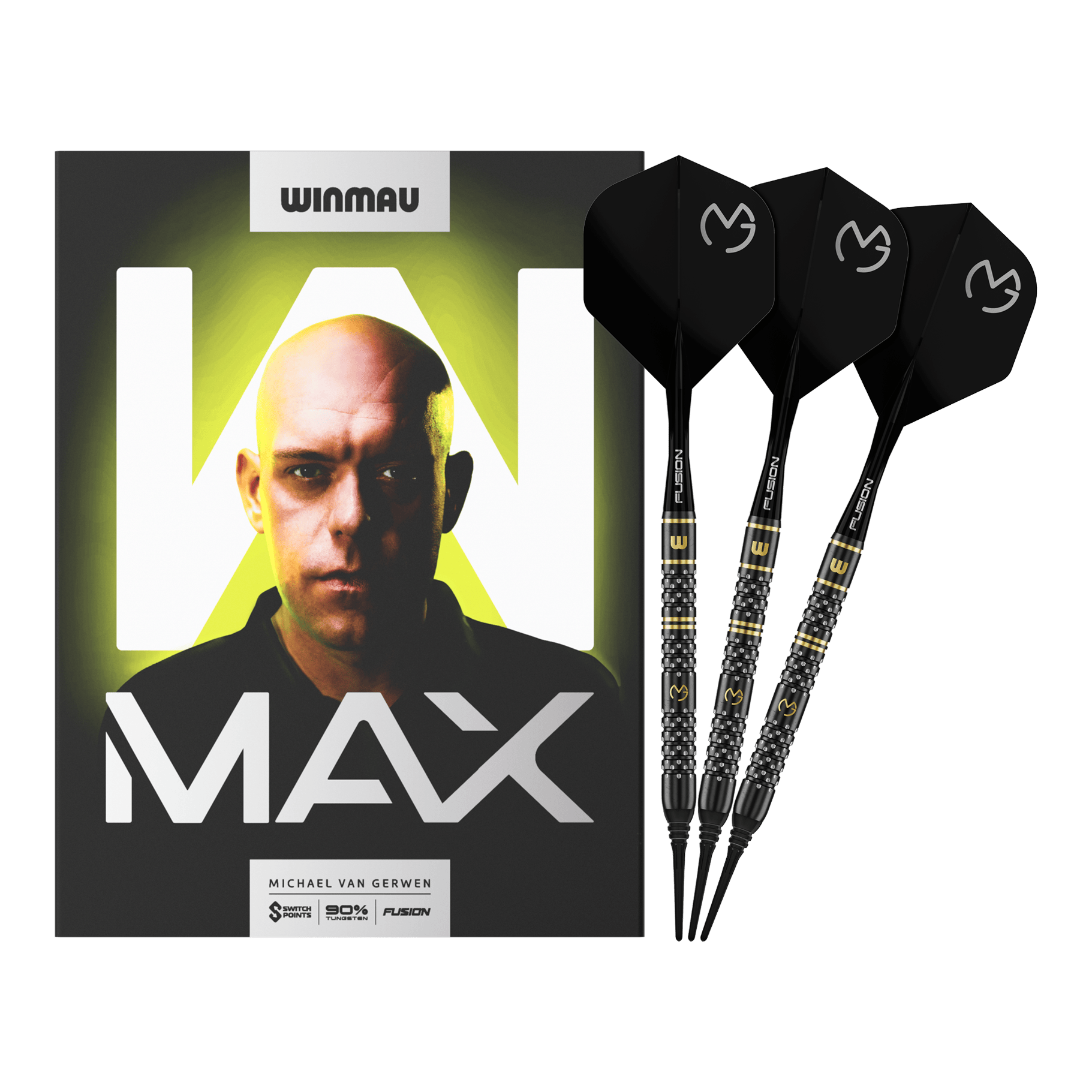Winmau Michael Van Gerwen W-MAX fléchettes souples - 18g Winmau Michael Van Gerwen W-MAX fléchettes souples - 18g