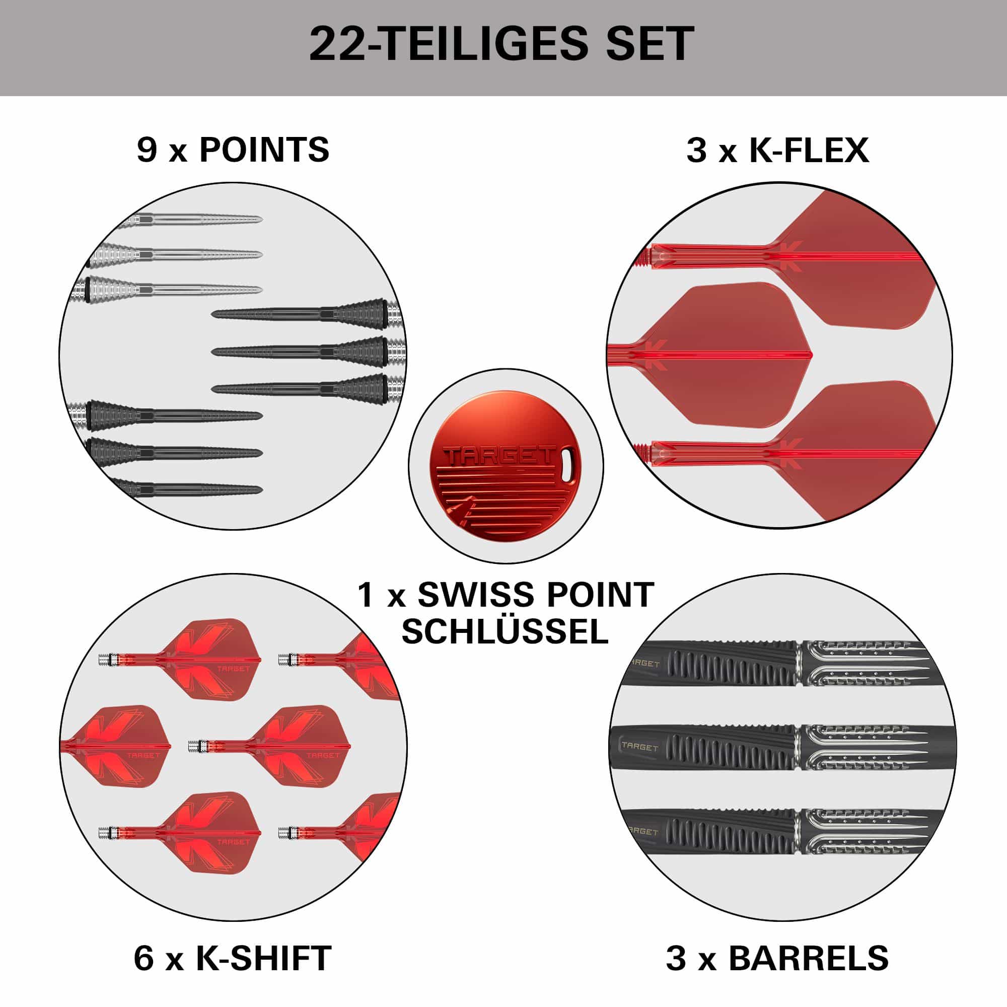 Fléchettes souples Target Shift - 18 g Fléchettes souples Target Shift - 18 g