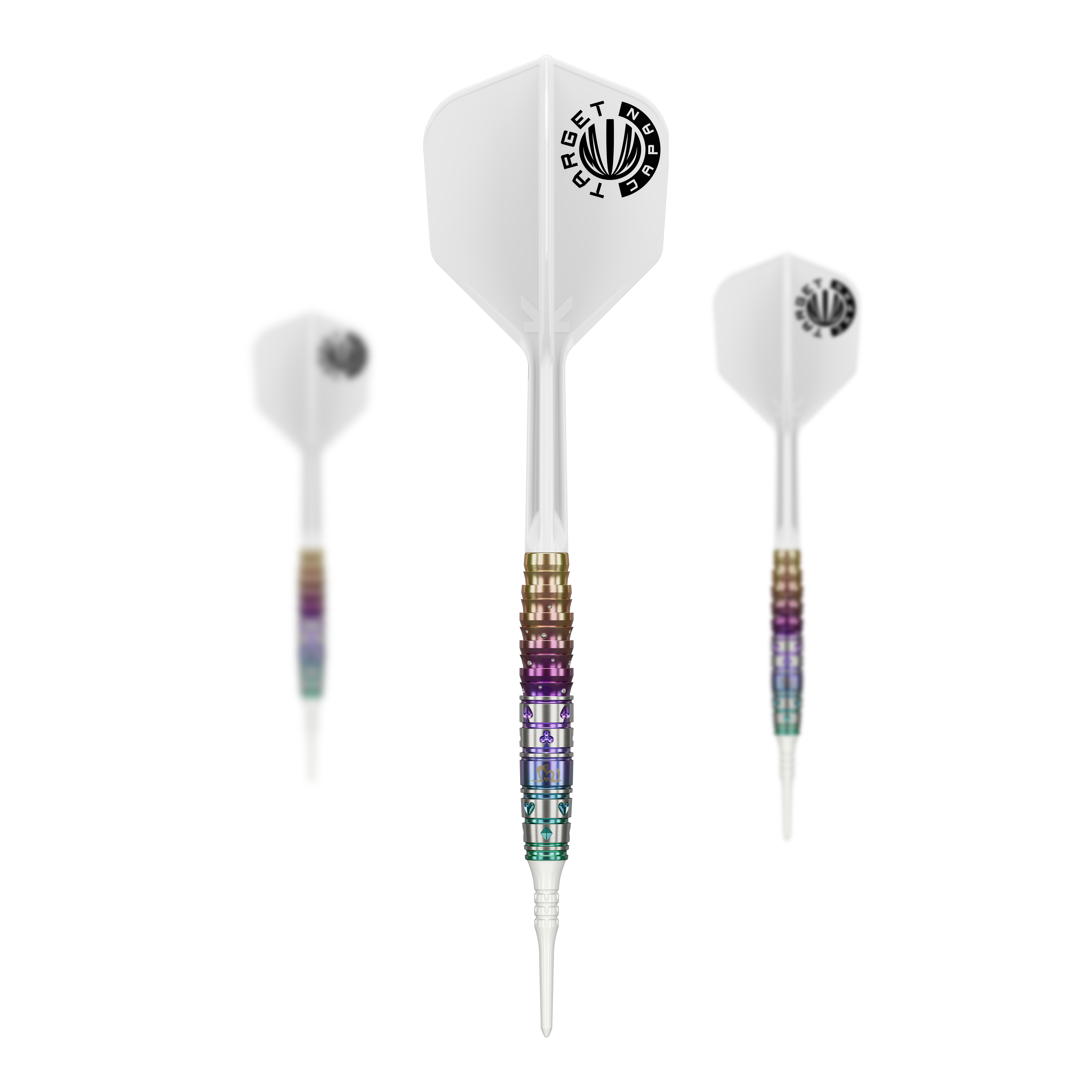 Fléchettes souples Target Japan Prime Series Mayuko Morita Mayo GEN7 - 18 g Target Japan Prime Series Mayuko Morita Mayo GEN7 Softdarts mit 18g Gewicht sind auf dem Bild zu sehen. Das Produkt ist speziell für Dartspieler entworfen.