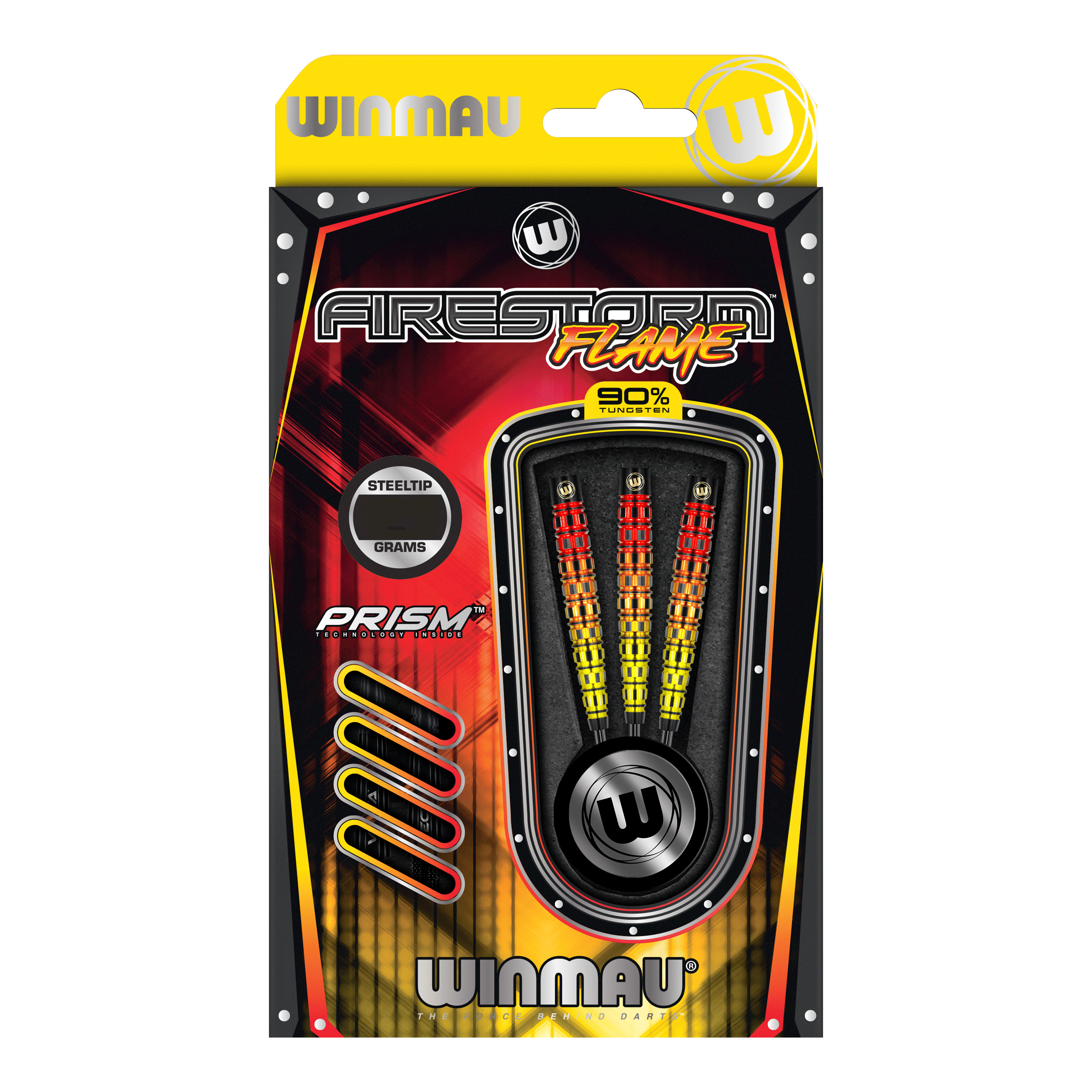 Winmau Firestorm Flame Fusedarts en acier