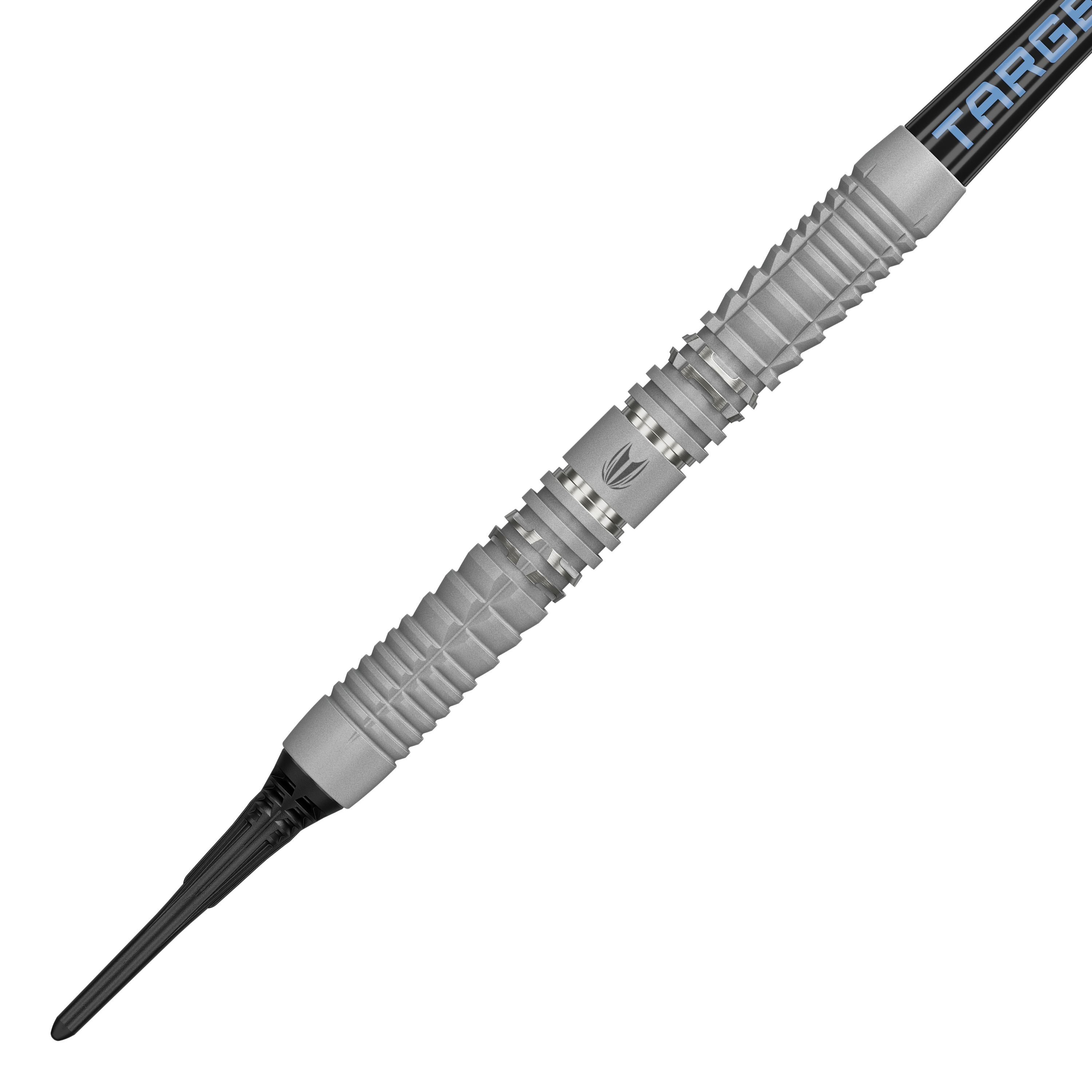 Fléchettes souples Target Cryo 12 Auf dem Bild sind die Target Cryo 12 Softdarts zu sehen. Sie werden aus einer anderen Perspektive präsentiert.