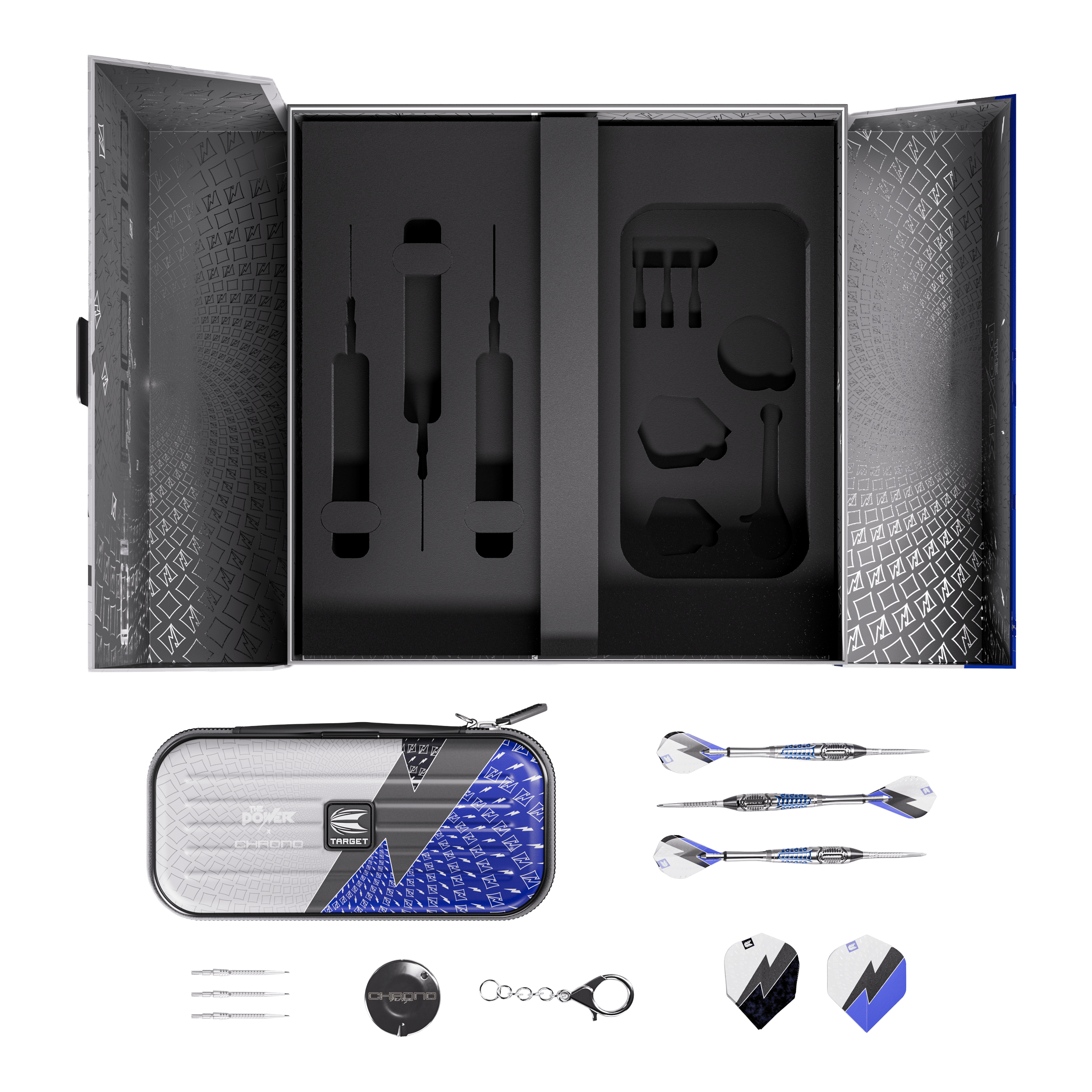 Fléchettes en acier Target Phil Taylor Power X Chrono Swiss Points