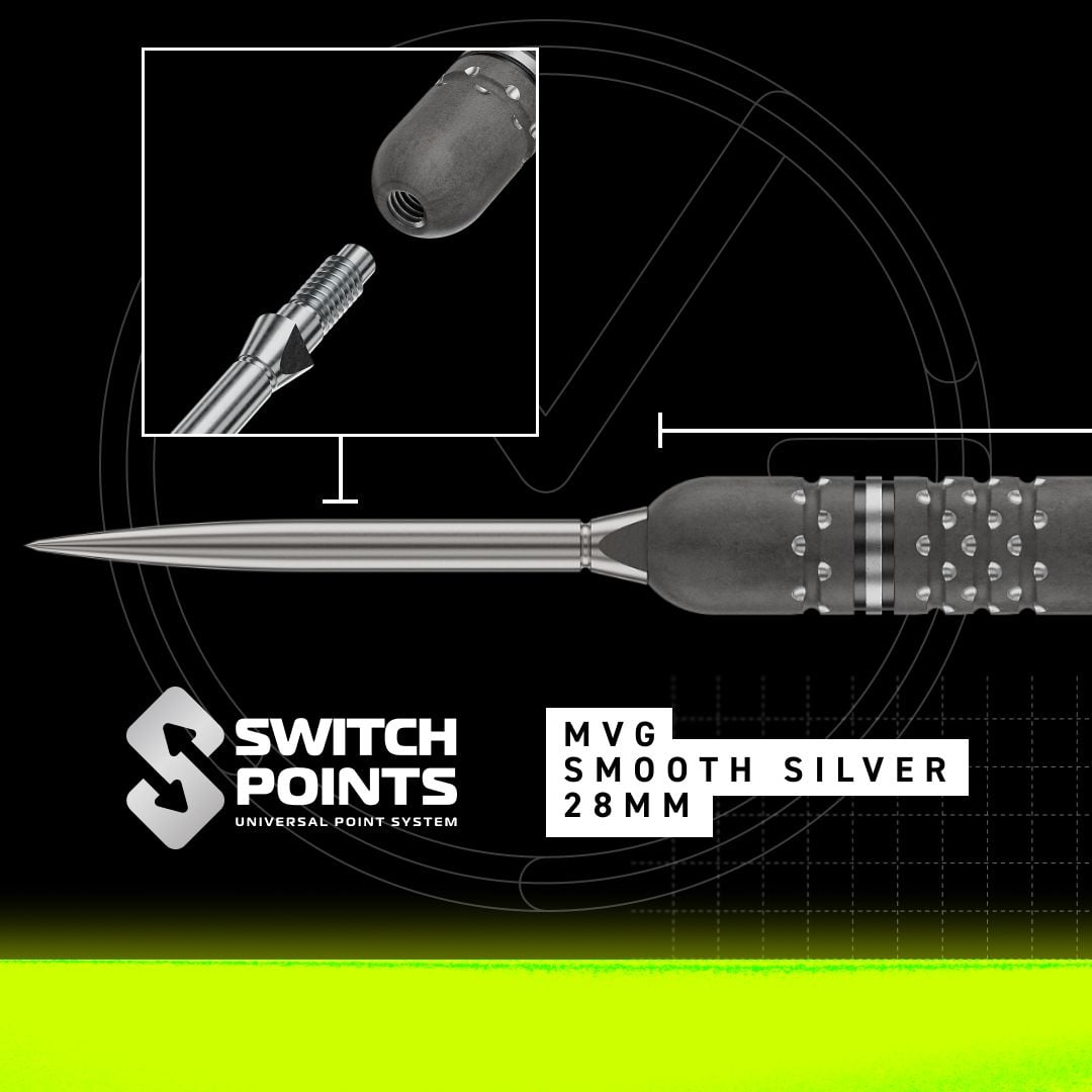 Winmau Michael Van Gerwen TS-PRO Switch Point Steeldarts Winmau Michael Van Gerwen TS-PRO Switch Point Steeldarts