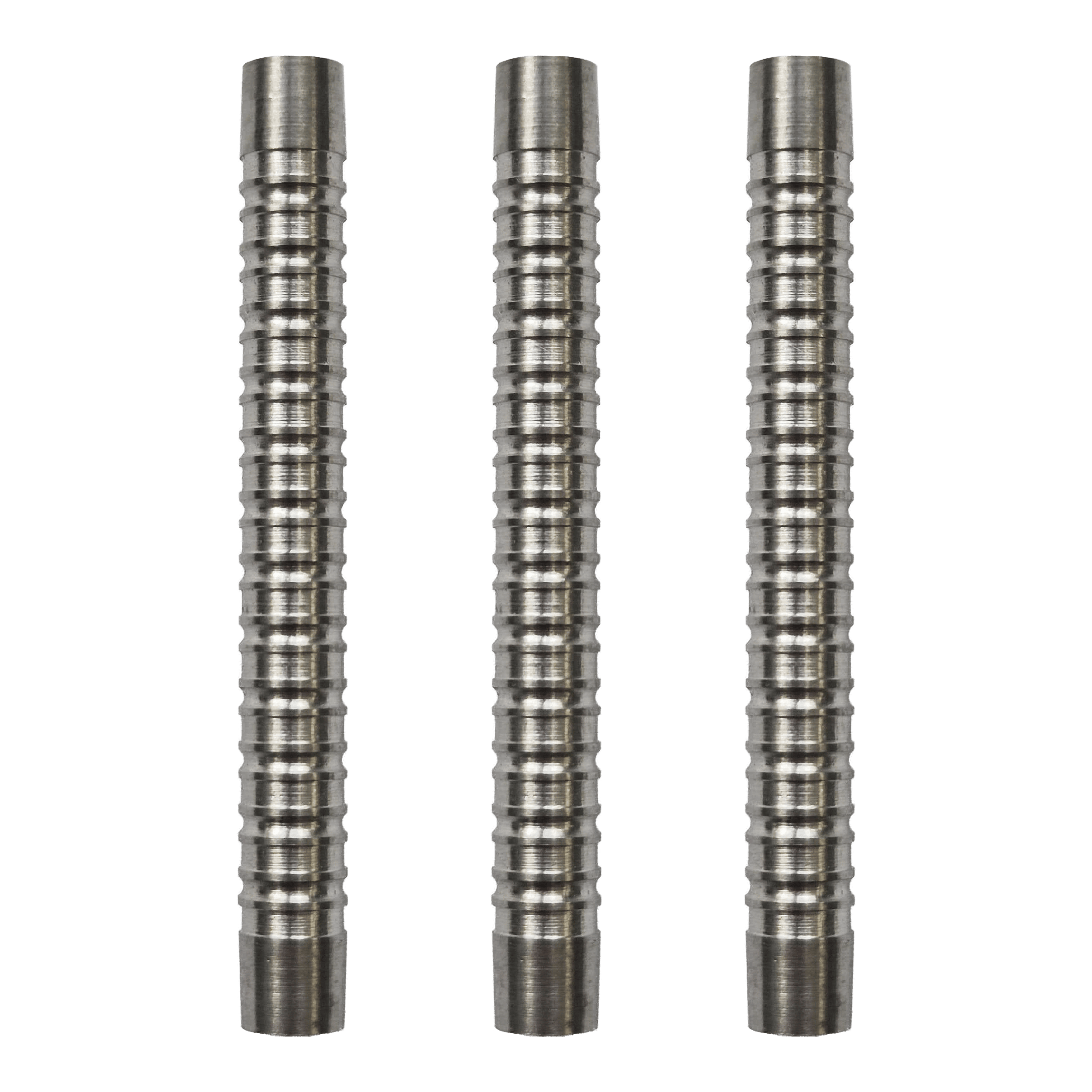 Corps de fléchettes souples McDart Double Ring - 18 g Das Bild stellt ein Set von McDart Double Ring Softdart Barrels - 18g dar. Die Dart-Barrels sind zusammen in einer Reihe dargestellt.