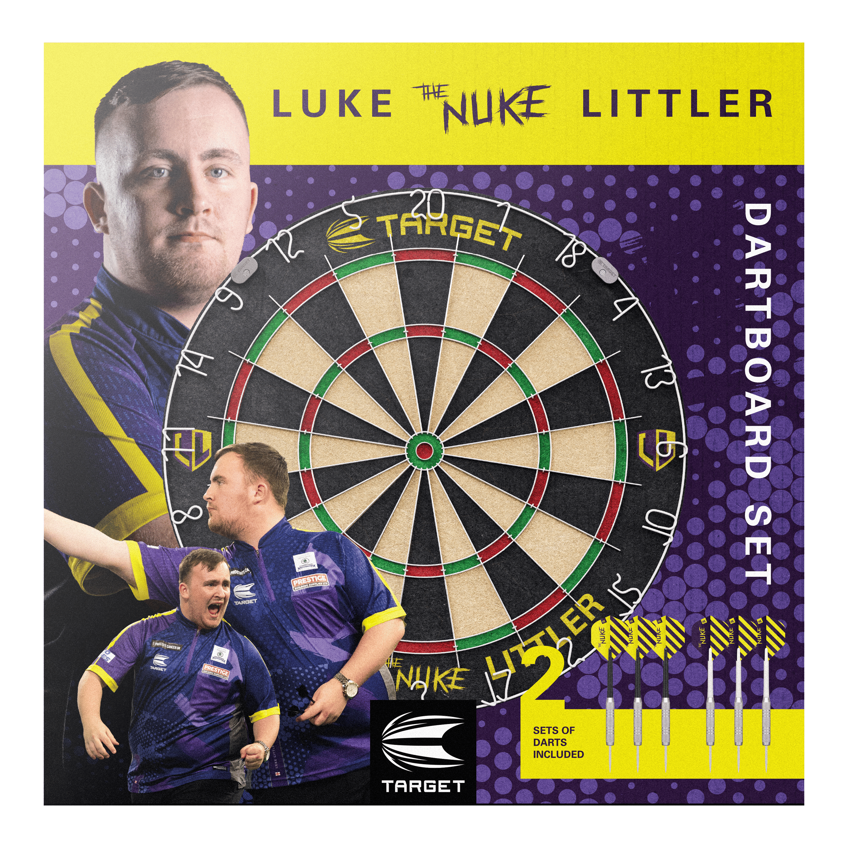 Target Luke Littler Steeldartboard Set