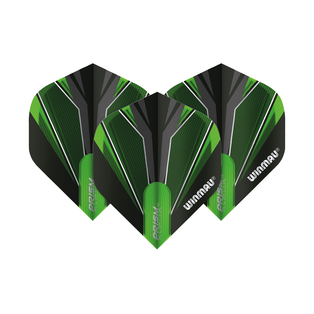 Winmau Prism Alpha Green Standard 2 Flights