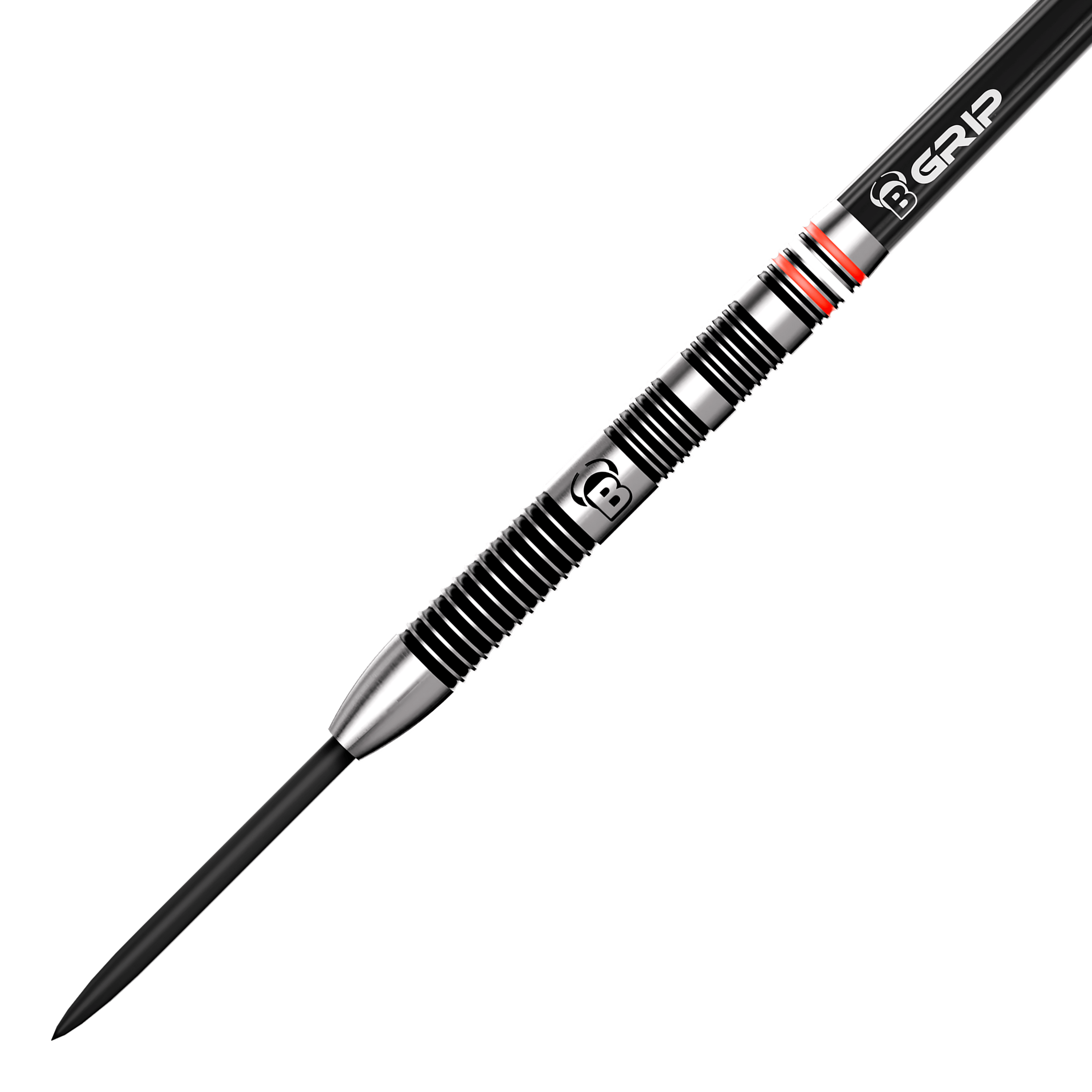 Fléchettes en acier Bulls Challenger Patrick Tringler - 21 g Bulls Challenger Patrick Tringler Steeldarts mit 21g Gewicht. Das Bild stellt die Form und Details der Steeldarts dar.
