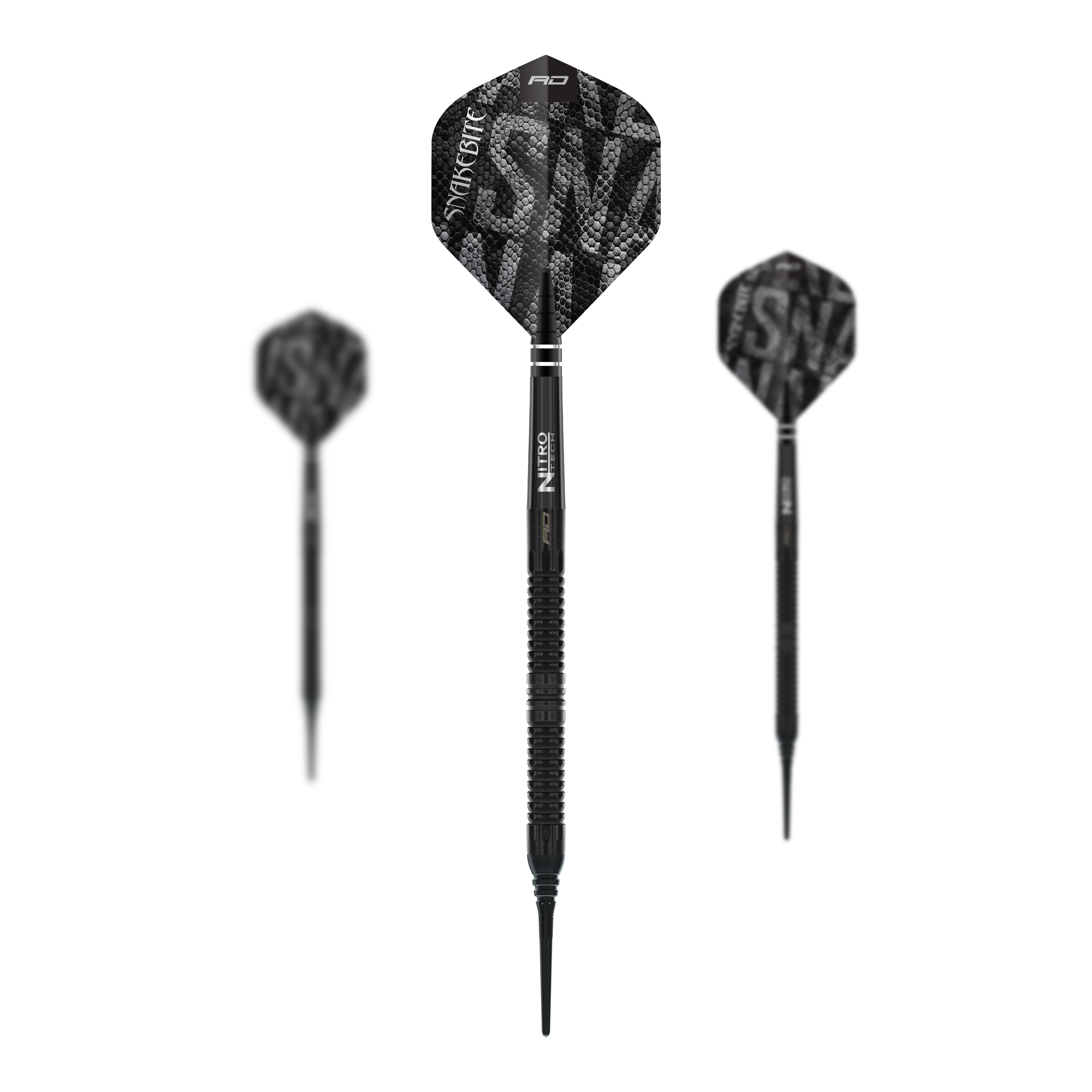 Fléchettes souples Red Dragon Peter Wright Snakebite Black Mamba - 20 g Red Dragon Peter Wright Snakebite Black Mamba Softdarts - 20g. Das Bild zeigt das Set der Softdarts mit 20 Gramm Gewicht.