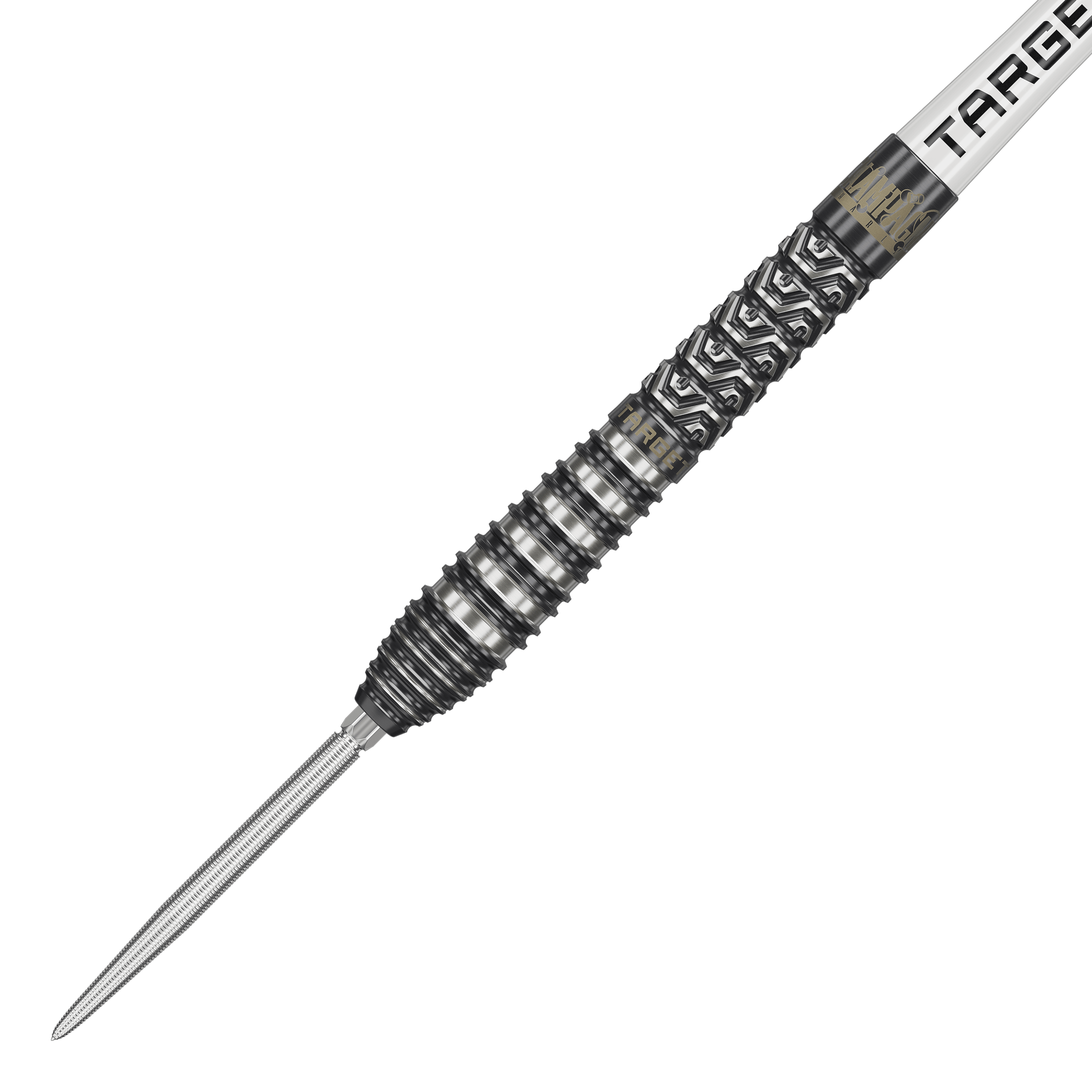 Fléchettes en acier Target Charlie Manby Swiss Points Das Bild zeigt Target Charlie Manby Swiss Points Steeldarts. Ein Steeldart aus der Kollektion wird dargestellt.