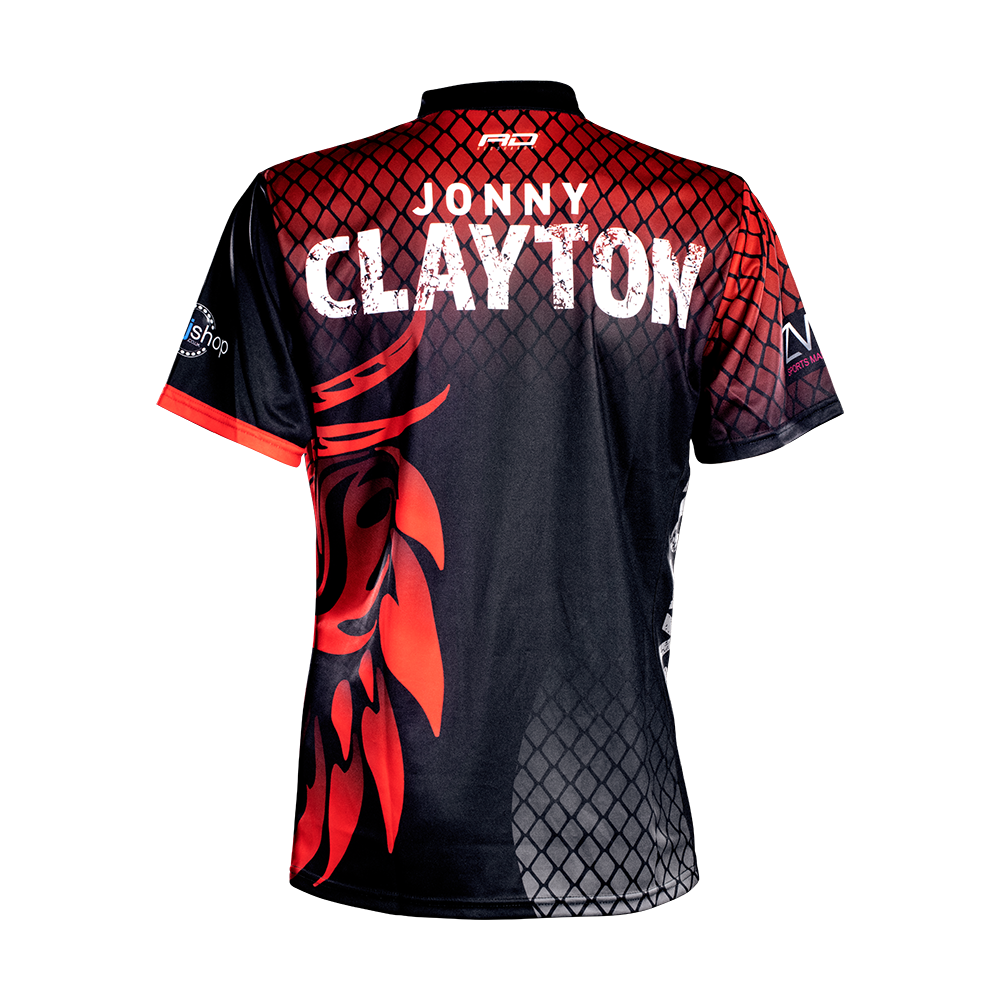 Chemise à fléchettes Red Dragon Jonny Clayton Tour