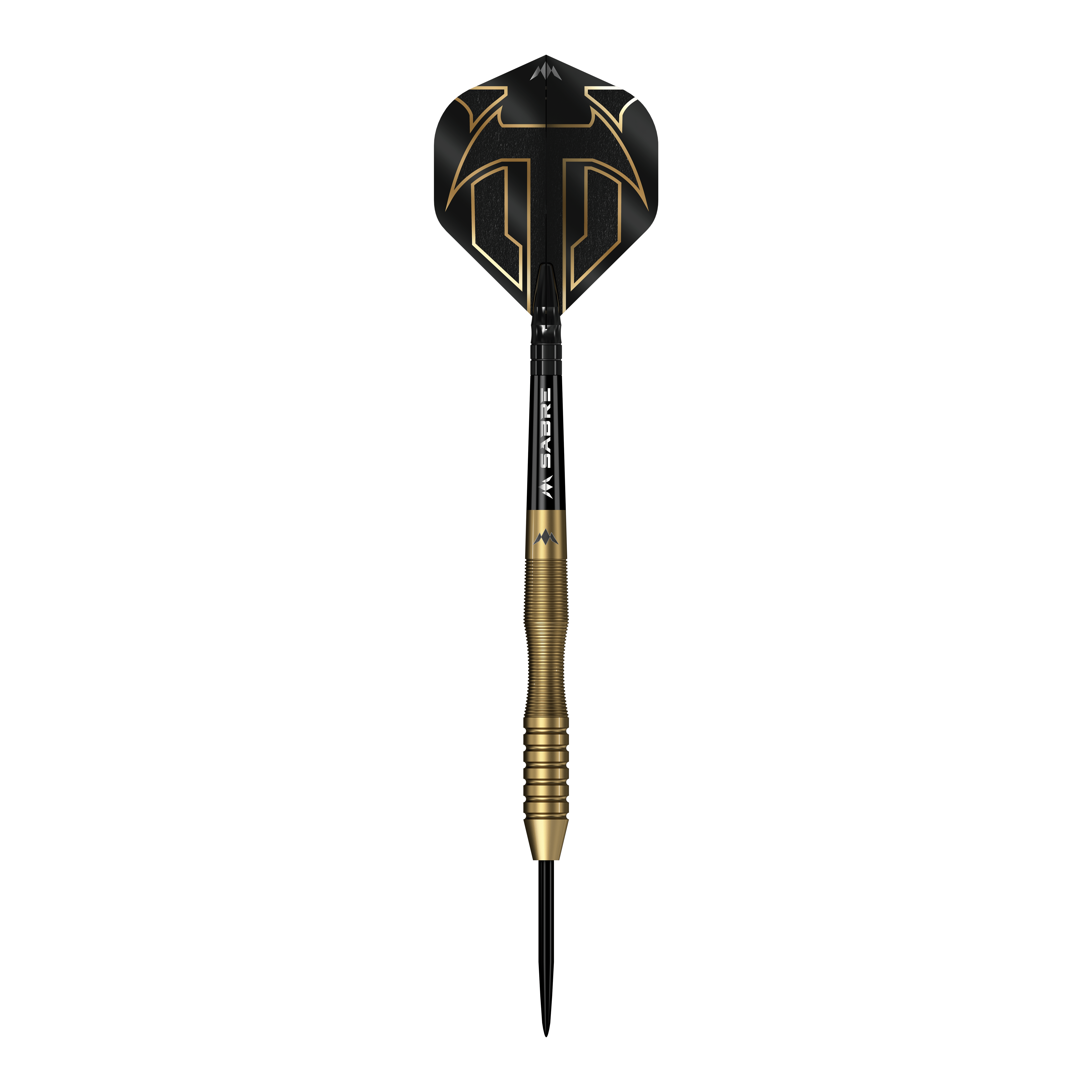 Fléchettes Mission Viktor Tingstrom en acier doré - 22 g Mission Viktor Tingstrom Gold Steeldarts - 22g Darts abgebildet. Das Bild zeigt das Design und die Farbe der Steeldarts.