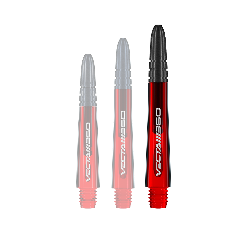 Manche Winmau Vecta Blade 360 - Rouge Dieses Bild zeigt einen roten Dart-Schaft mit dem Namen 7025-219_Winmau_Vecta_Blade360_Shafts_Rot_40mm_1. Das Produkt ist 40 mm lang und hat ein schlichtes Design.