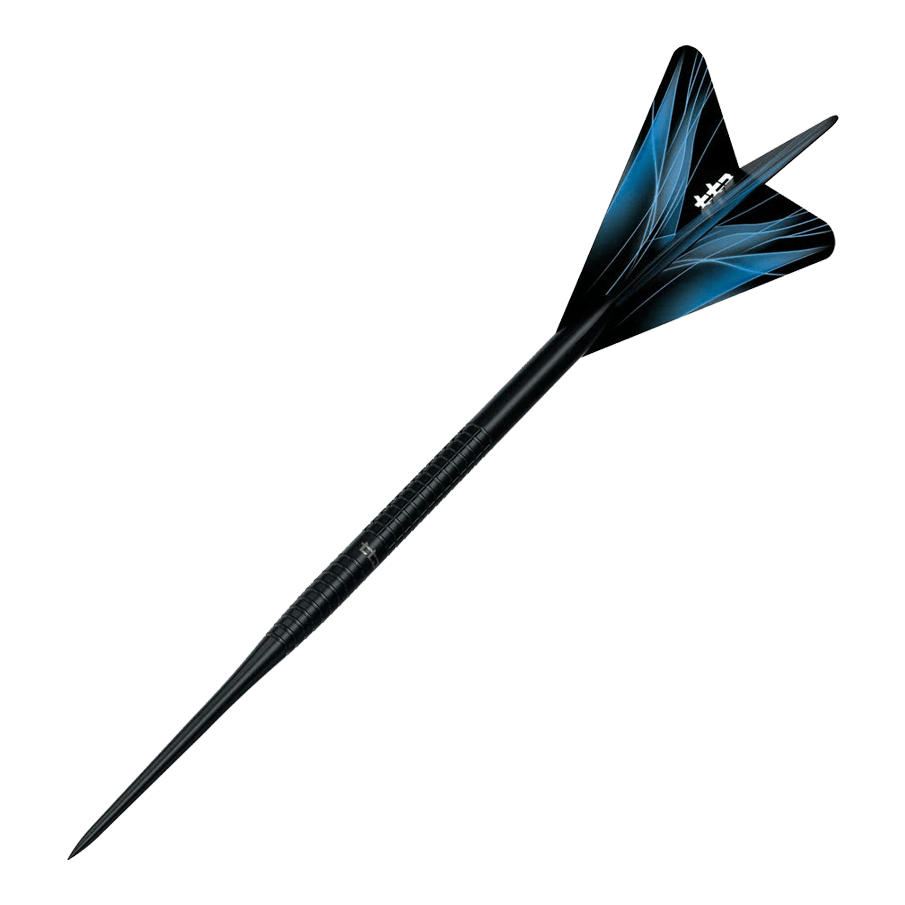 Caliburn TTD Complete Titanium T1 Fléchettes en acier noir - 5 g Das Bild zeigt den Caliburn TTD Complete Titanium T1 Black Steeldarts - 5g. Der Dartpfeil besticht durch sein schwarzes Titan-Finish.